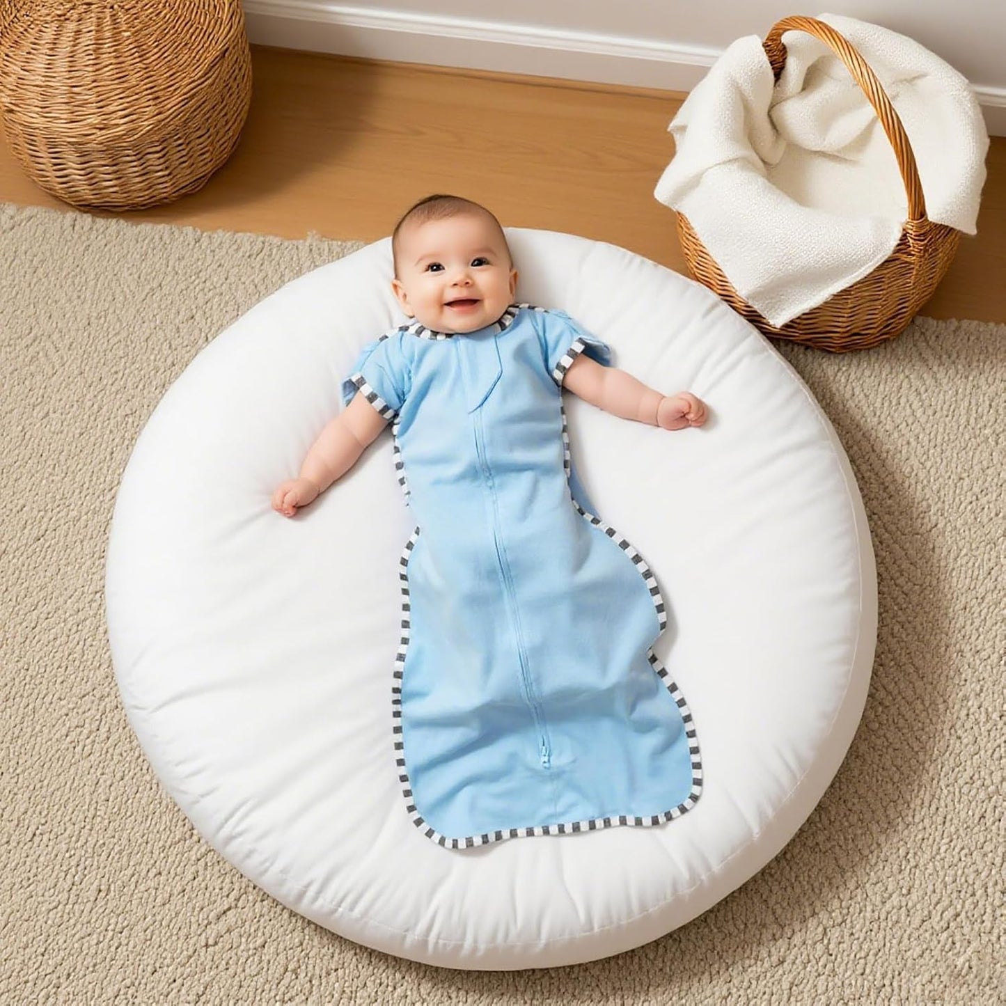 Baby Transition Swaddle 2-Pack, Newborn Sleep Sack, Arms Up Design (Arms In/Out), Infant Swaddle for Boys Girls