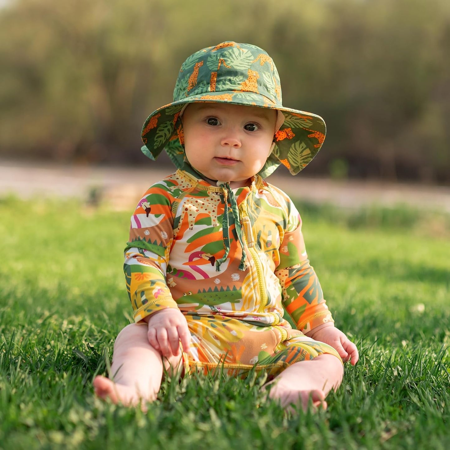 JAN & JUL Adjustable Cotton Floppy Sun Hat with 50+ UPF Protection for Boys