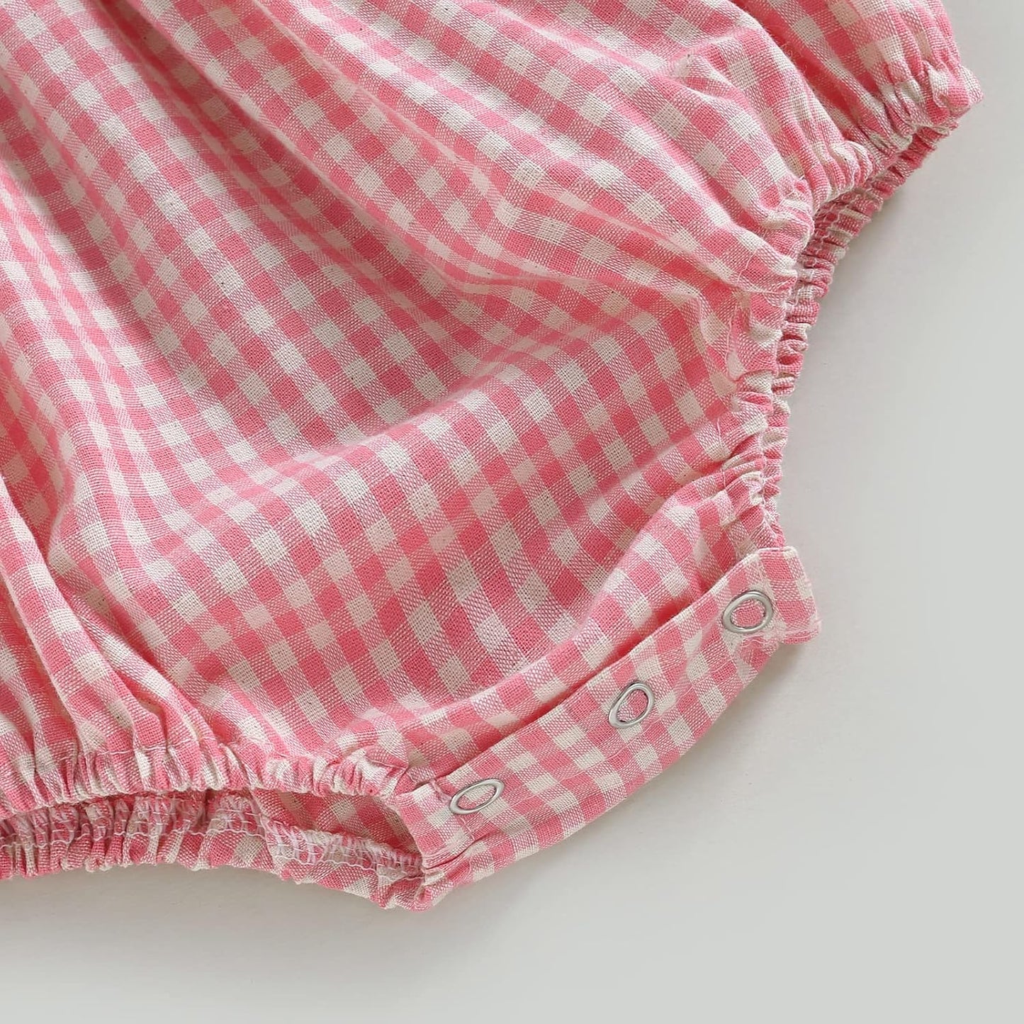 Douhoow Infant Baby Girl Plaid Romper Baby Sweatshirt Romper Ruffle Festival Clothes Fall Winter Outfits with Headband