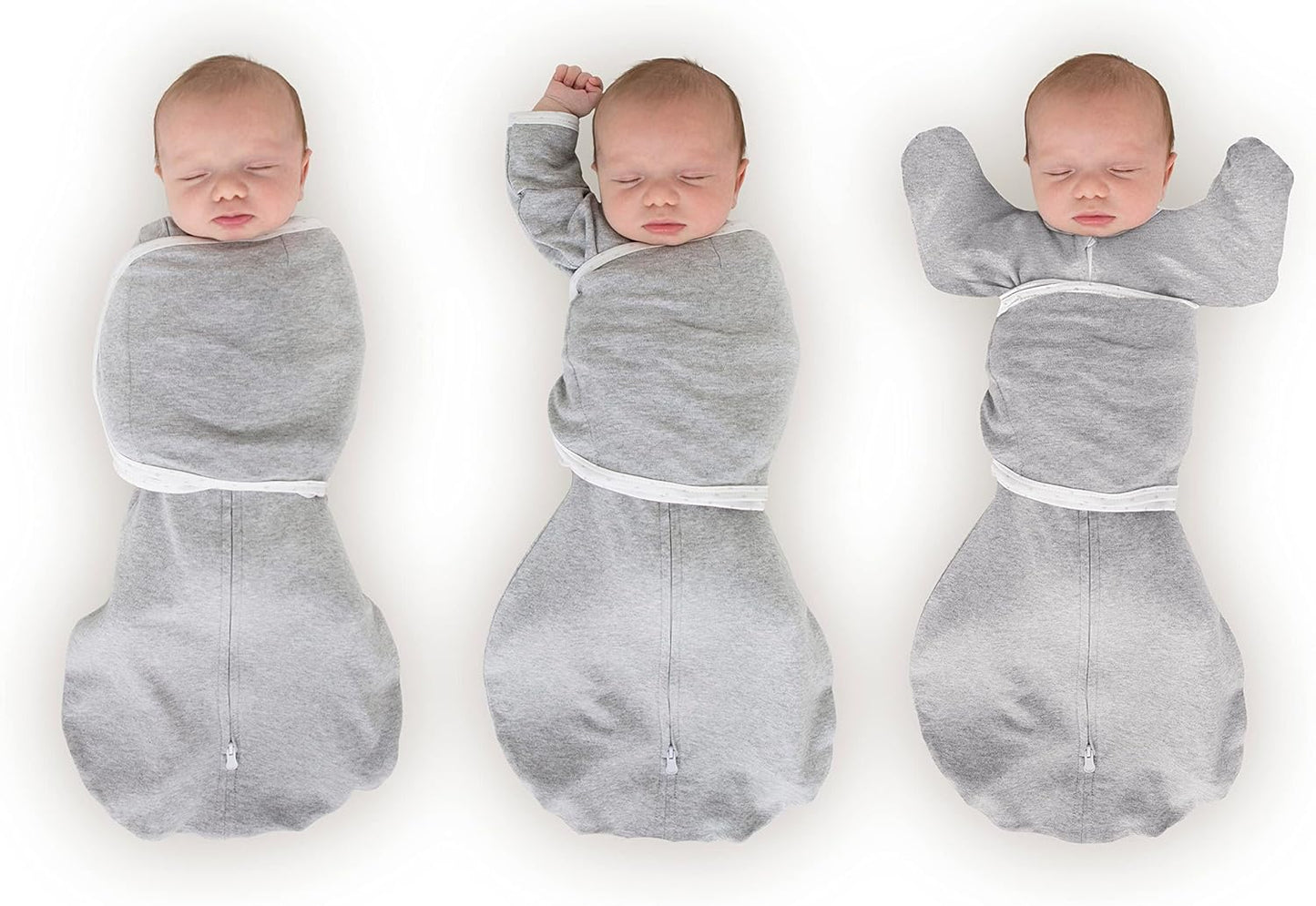 SwaddleDesigns 6-Way Omni Swaddle Sack Arms Up Swaddle for Newborn, More Options to Calm Startle Reflex, Improves Sleep