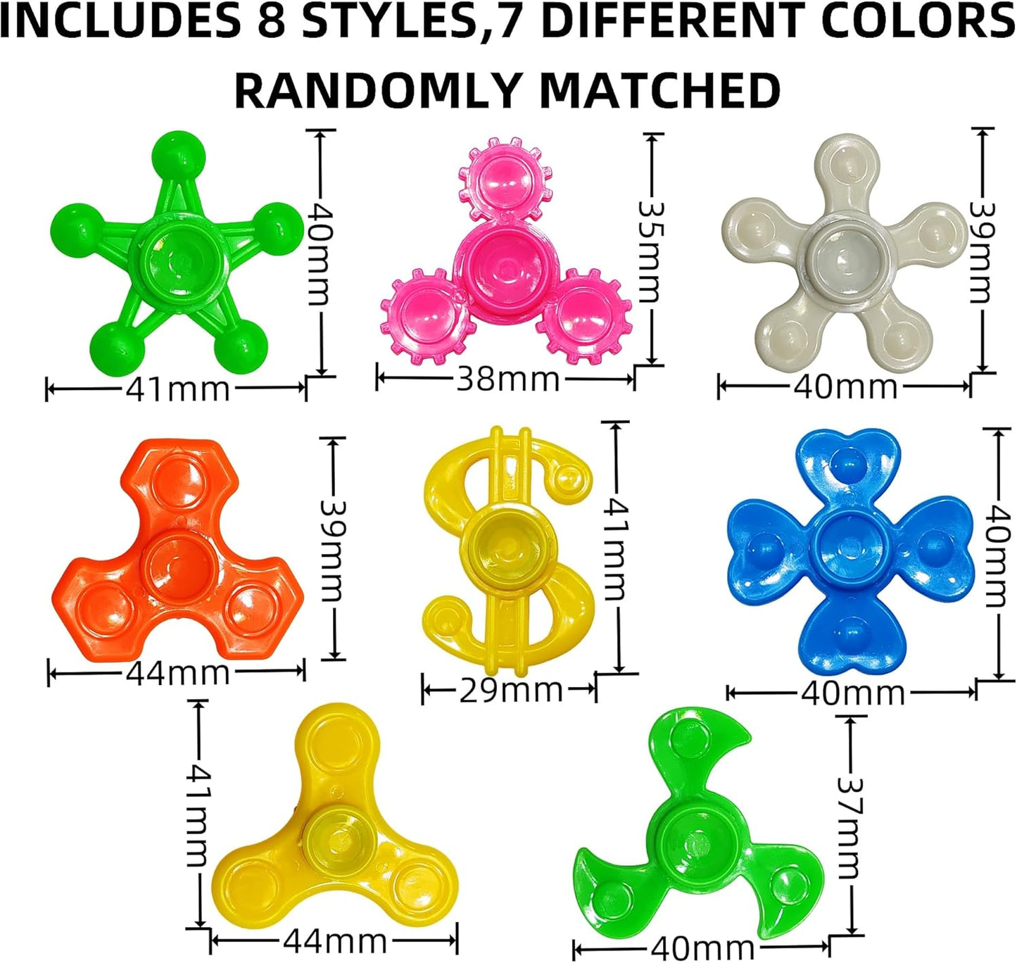 Fidget Spinners Bulk-Mini Fidget Spinner Toys for Kids Teens Adults Birthday Party Favors,Return Gifts,Goodie Bags Stuffers,Party Games,Classroom Rewards Carnival Prizes (50)