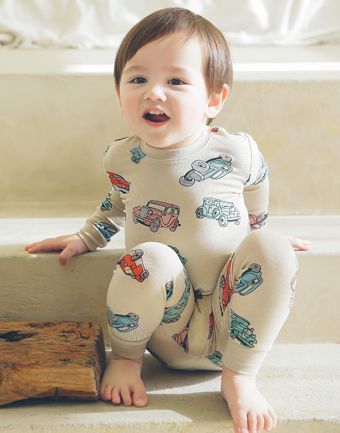 VAENAIT BABY 6M-12Y Kids Unisex Girls & Boys Soft Comfy Modal Tencel Sleepwear Pajamas 2pcs or 4pcs Set