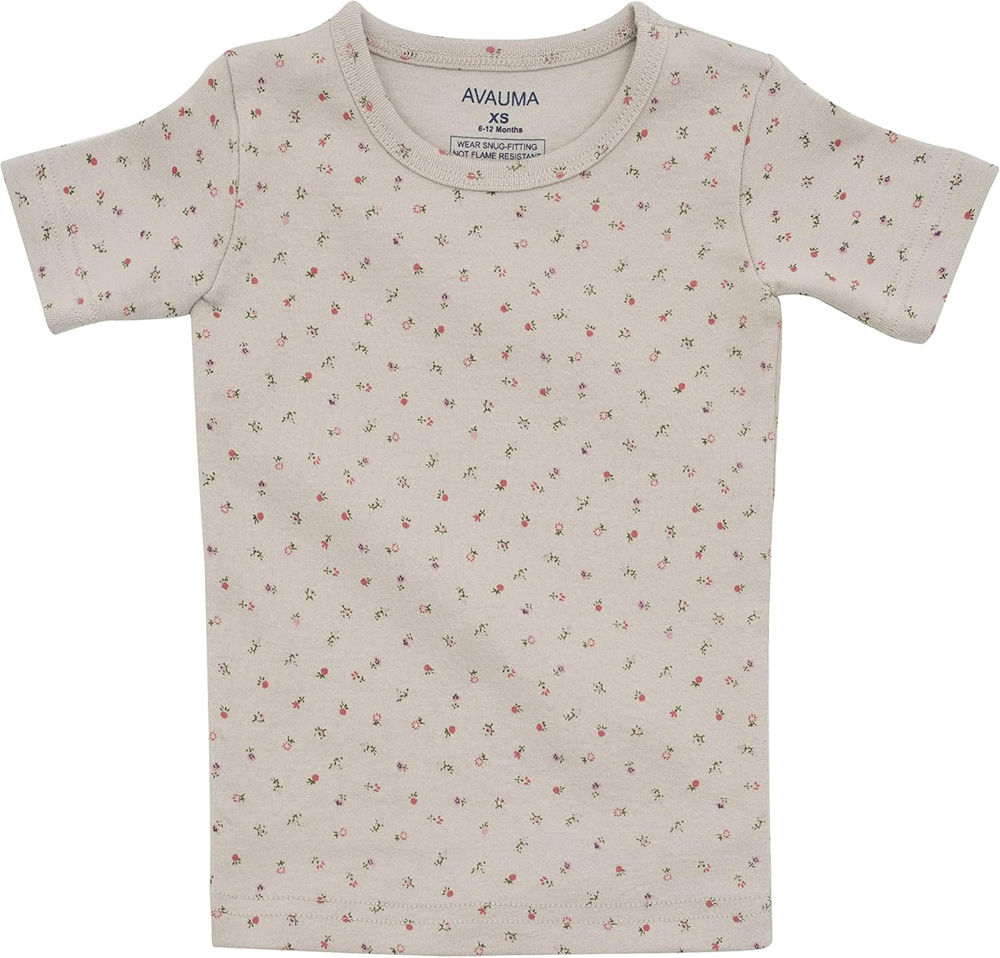 AVAUMA Baby Boys Girls Pajama Set 6M-7T Kids Cute Toddler Snug fit Pattern Design Pjs Cotton Sleepwear