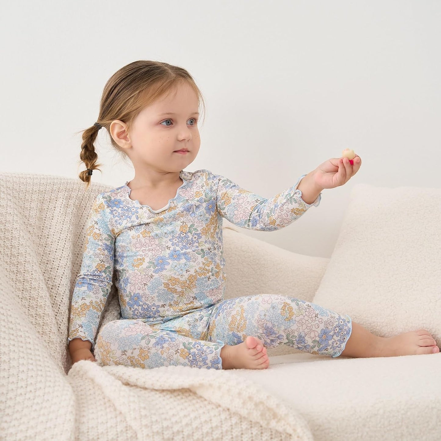 pureborn Baby Toddler Kids Viscose from Bamboo Pajamas Set Pjs 2pcs 18M-8Y