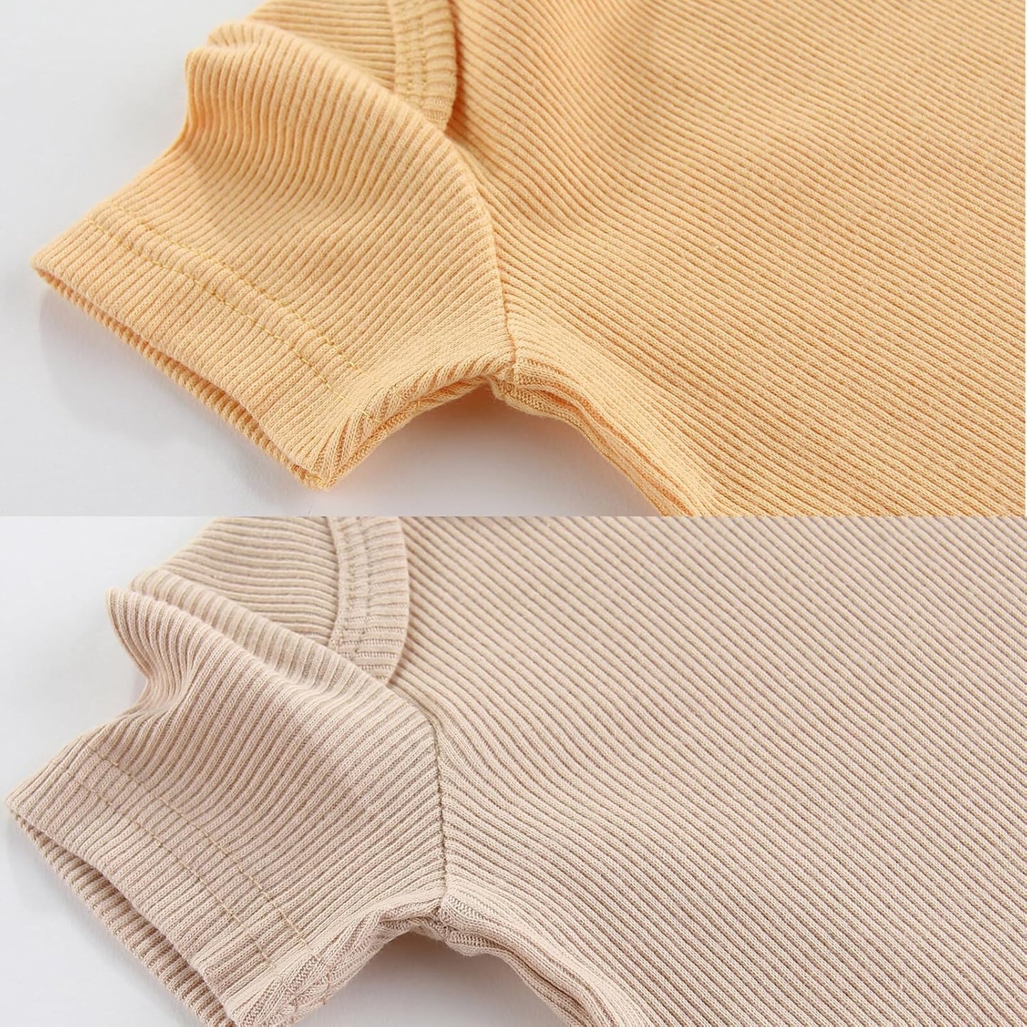 Newborn Baby Boy Girl Short Sleeve Bodysuits Cotton One-Piece Baby Clothes 6-Pack