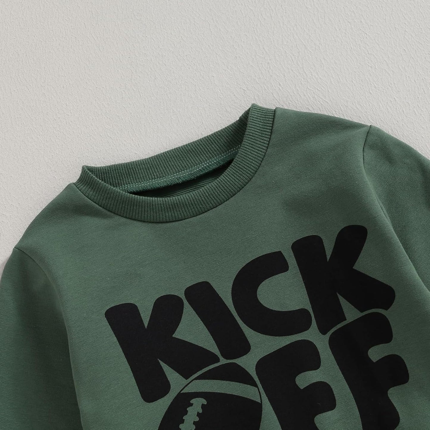 Baby Boy Clothes Fall 6 12 18 24 Months Football Long Sleeve Pullover Tops & Pant Sets Toddler Winter Outfits