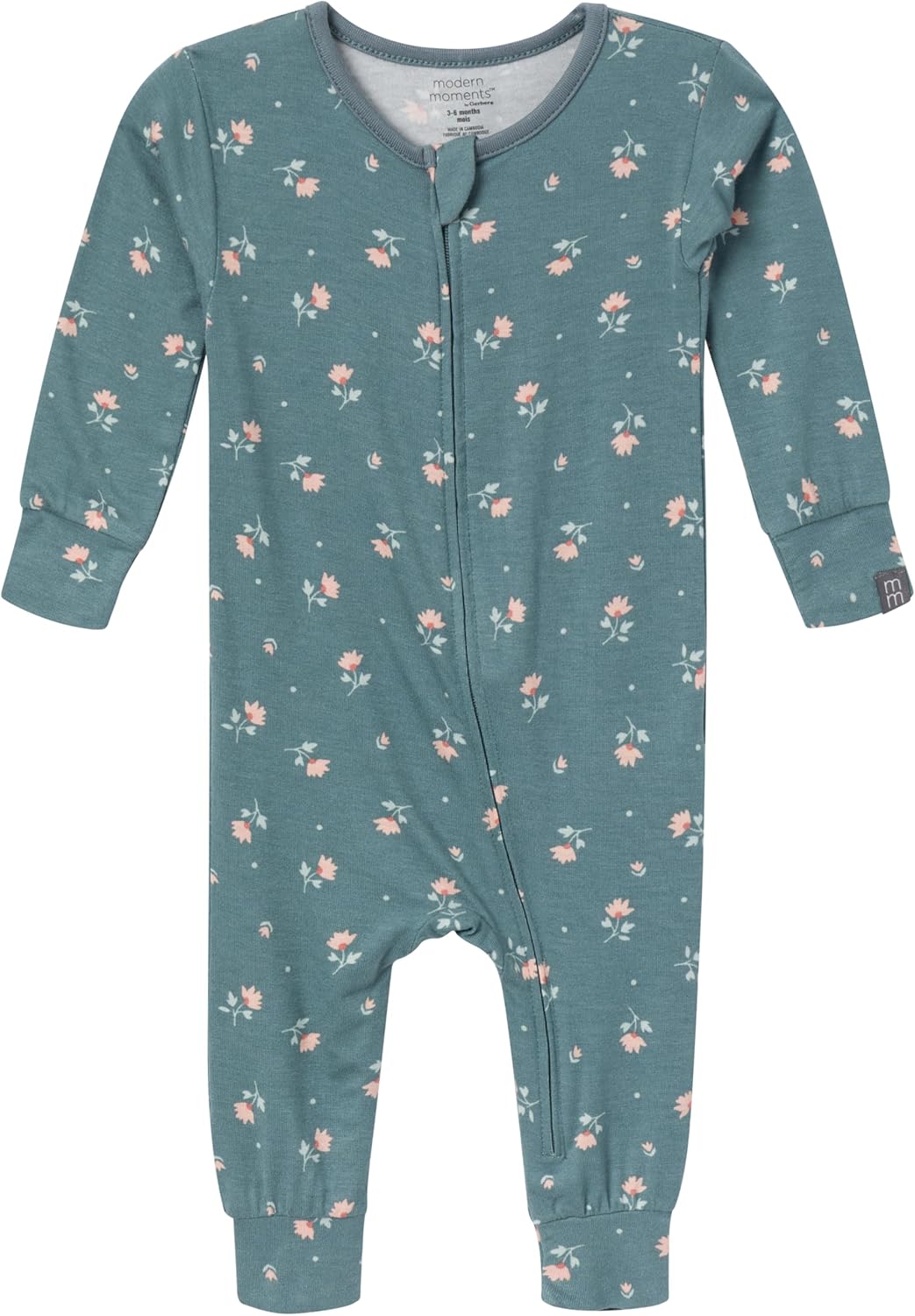 Modern Moments by Gerber Unisex Baby Viscose 2-Pack Footless Tight Fitting Pajamas