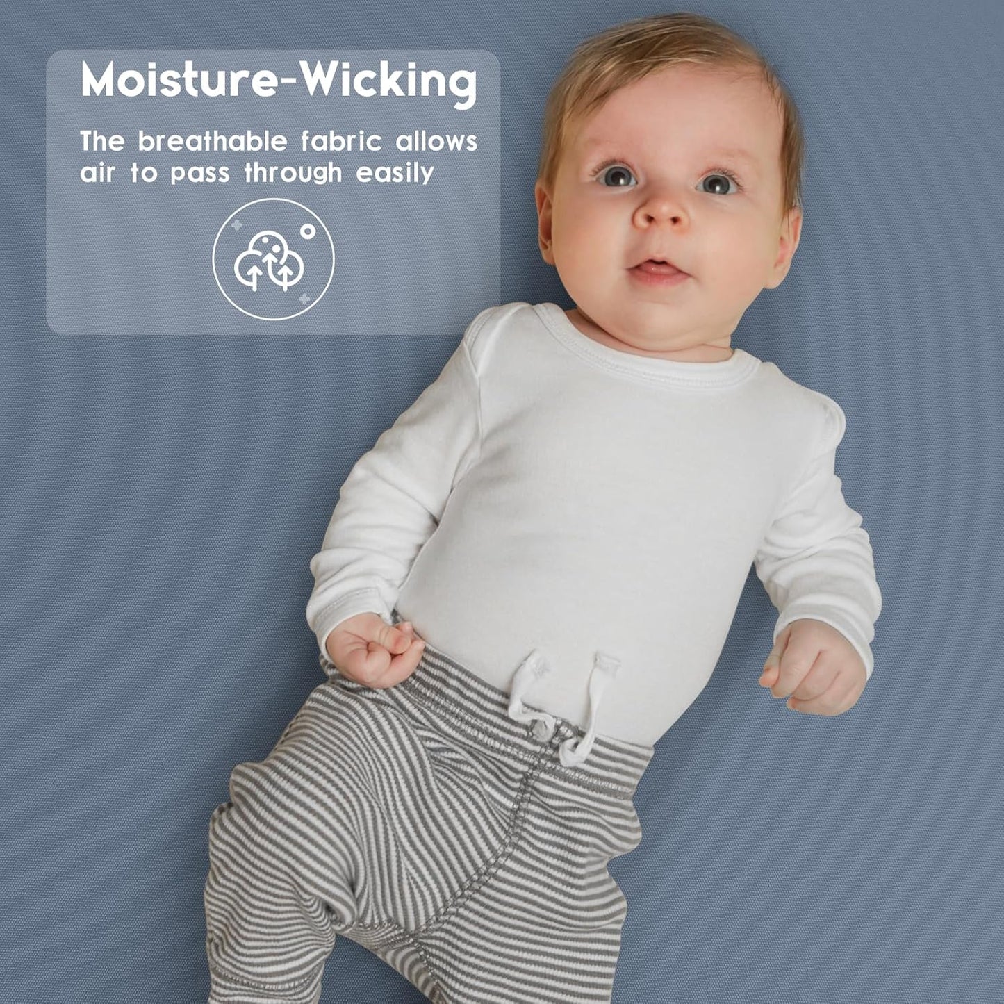 Yoofoss Baby Crib Sheets for Boys Girls, Fitted Crib Sheet 2 Pack for Standard Crib and Toddler Mattress, Super Soft Microfiber Baby Sheet 28x52x8in(Blue Rocket)