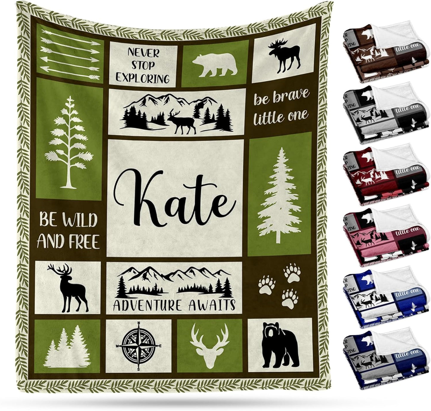 Ship Next Day, Personalized Baby Blanket – Printed in USA, Custom Baby Blanket for Boys & Girls, Baby Blanket with Name, Baby Shower, Easter, Christmas, Birthday Newborn & Toddler Gifts, Baby Gifts