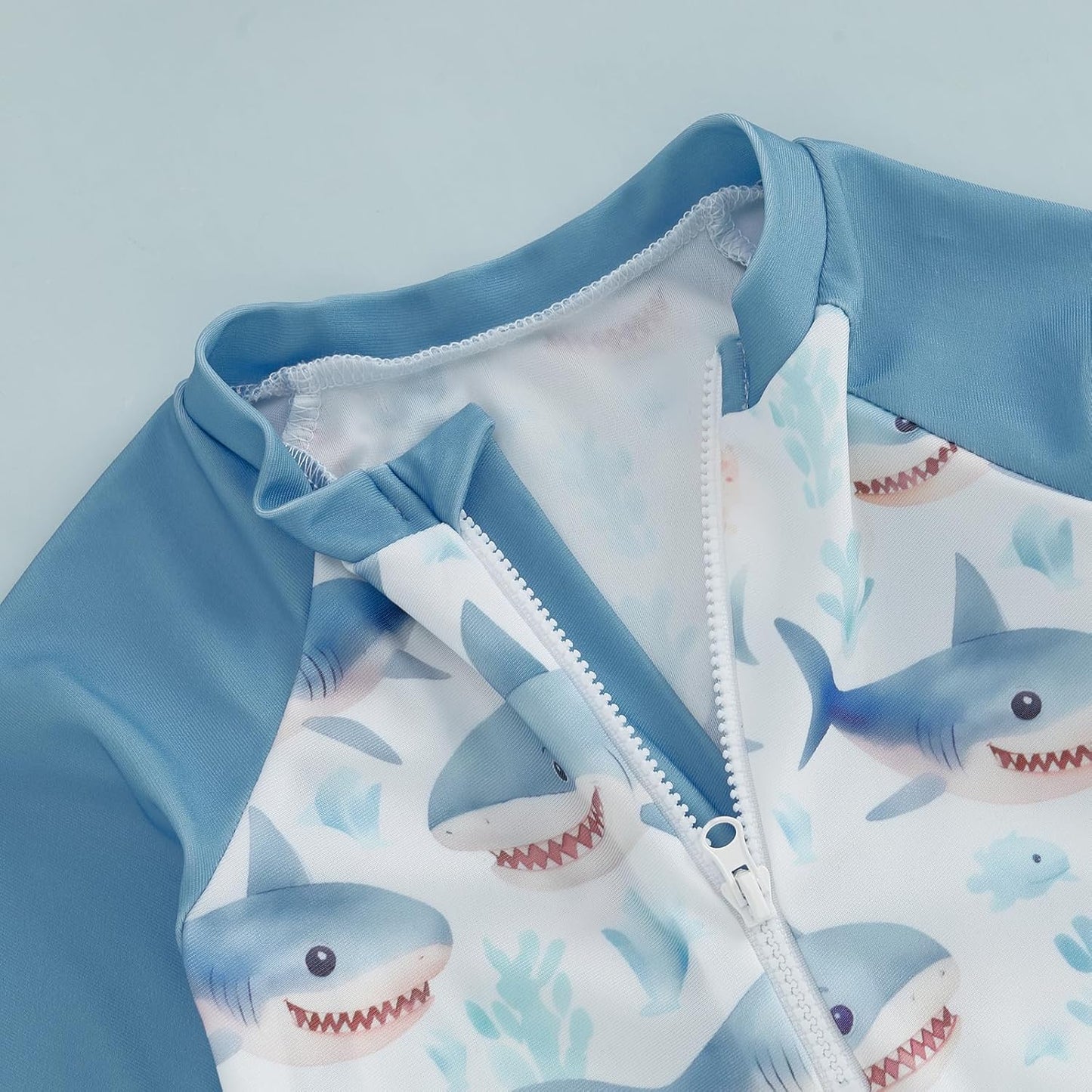 Hnyenmcko Baby/Toddler Boy Rash Guard Swimsuit Long Sleeve One Piece Zipper Swimwear Sunsuit Infant Bathing Suit Beachwear