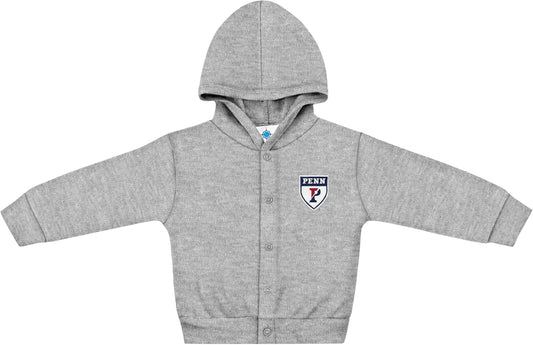 Creative Knitwear College Baby Snap Hooded Jacket - Team Logo, Multiple Colors, for Boys & Girls, (0-24 Months)