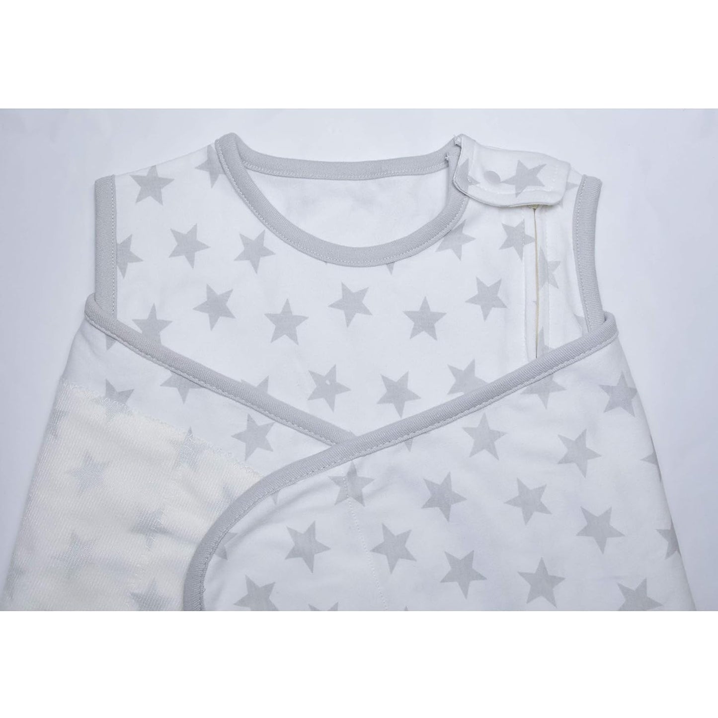 Baby Swaddle,Adjustable Wearable Baby Sleep Sack XL,Miracle Swaddles for Babies Large,100% Cotton,6-12 Months(Gray Stats)