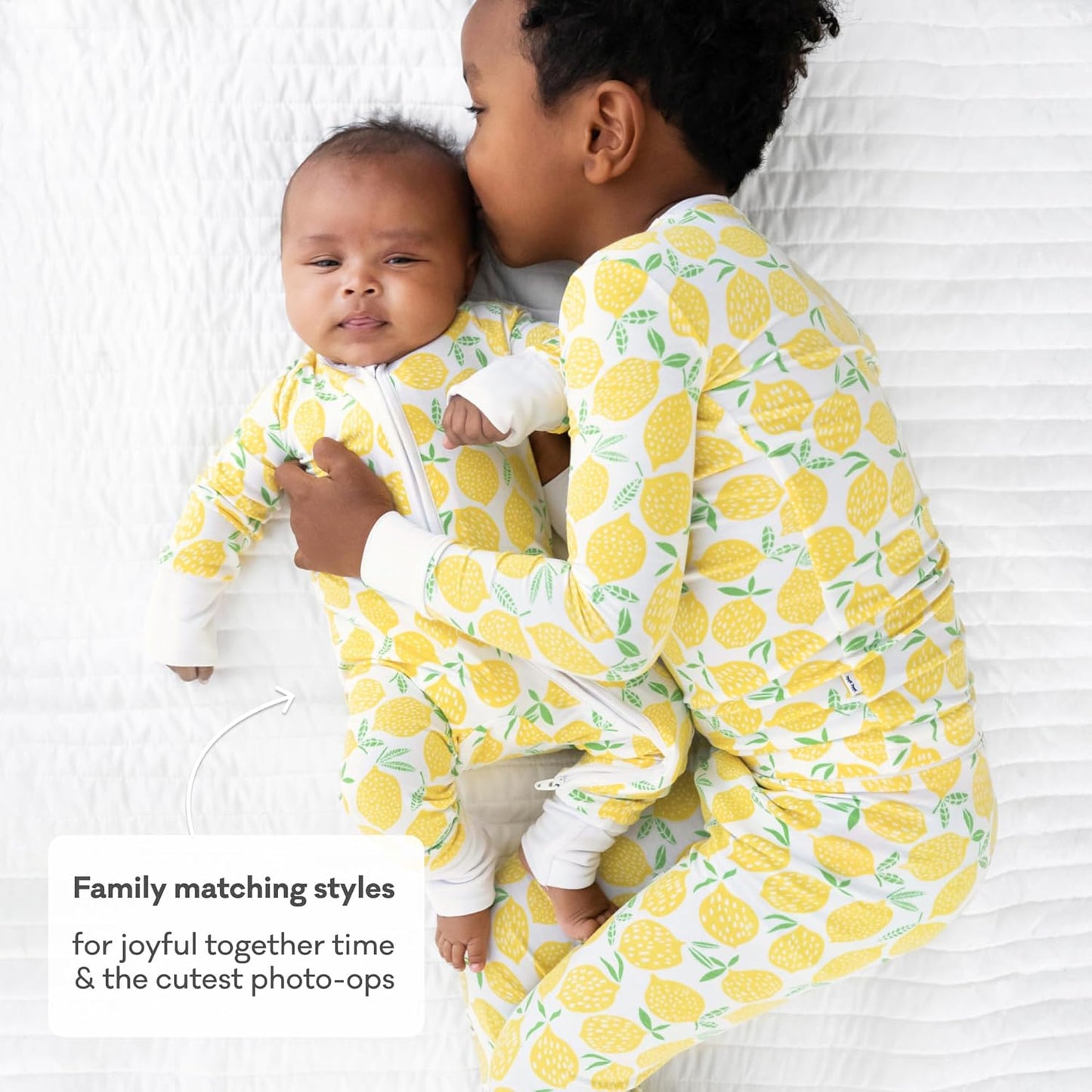 Little Sleepies Two-Piece Pajama Set for Boys & Girls, Soft Viscose from Bamboo Toddler Pajamas for Kids, Family Matching PJs