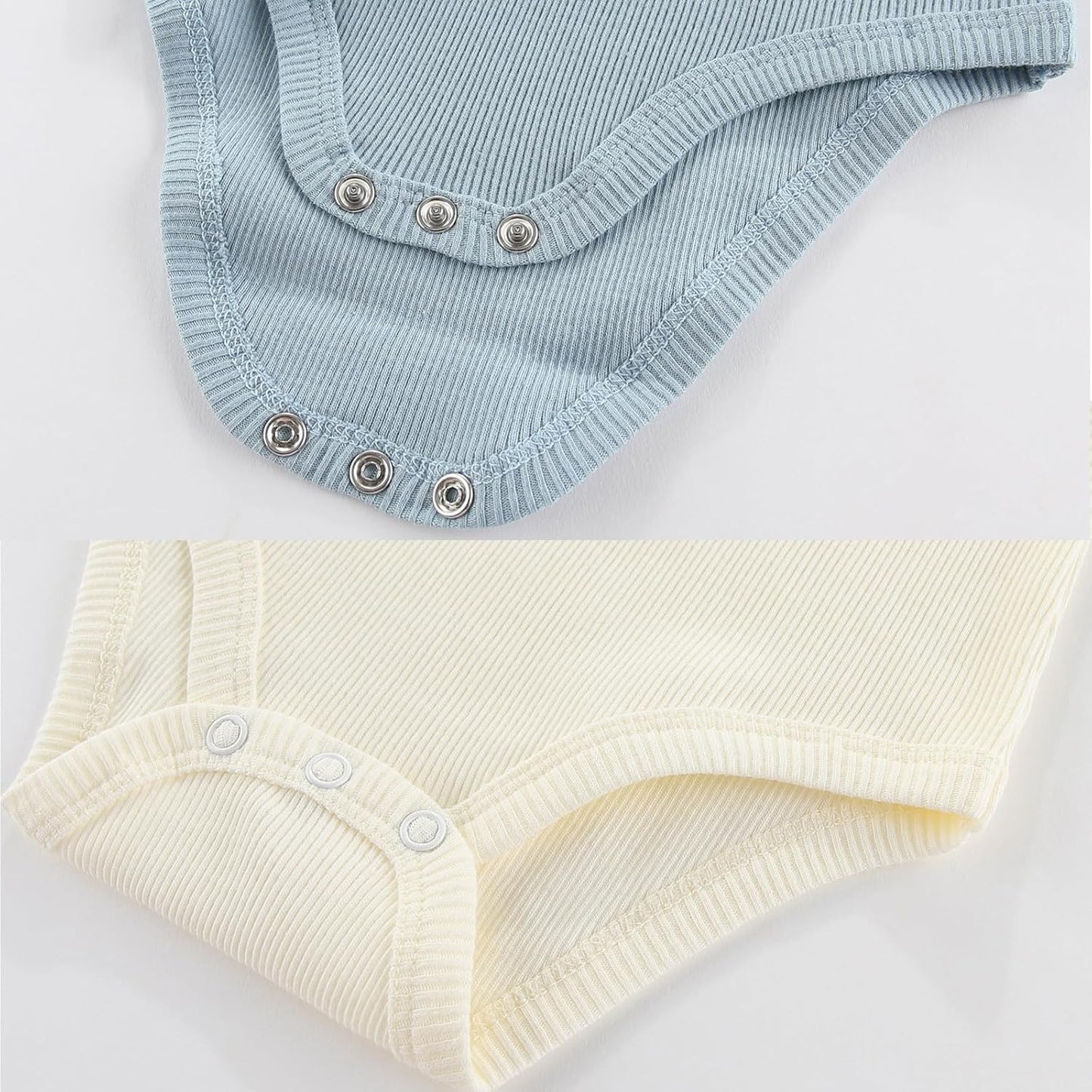 Newborn Baby Boy Girl Short Sleeve Bodysuits Cotton One-Piece Baby Clothes 6-Pack