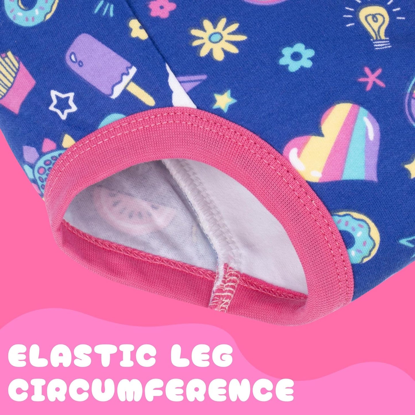 BIG ELEPHANT Toddler Training Pants, Soft Cotton Absorbent Training Underwear for Baby Boys & Girls