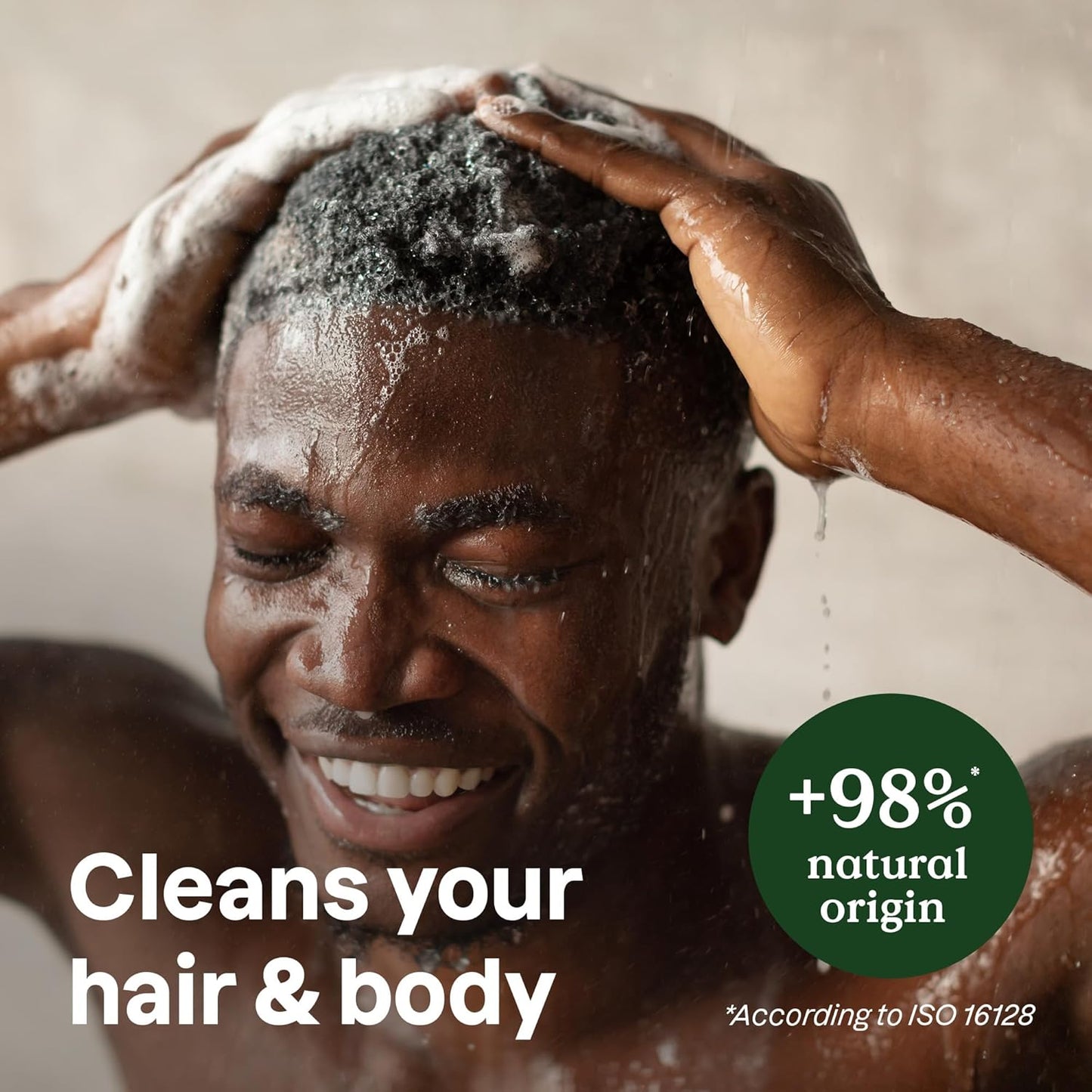 ATTITUDE 2-in-1 Body Wash and Hair Shampoo, EWG Verified Shower Gel, Dermatologically Tested, Made with Naturally Derived Ingredients, Vegan Personal Care, Patchouli and Black Pepper, 16 Fl Oz