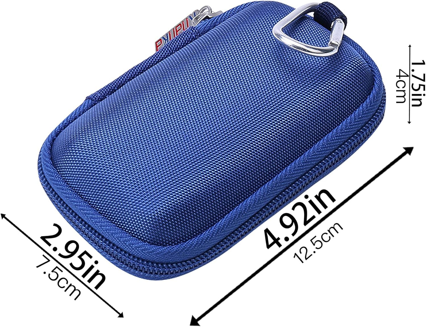 khanka Hard Carrying Case Replacement for Speks Geode Magnetic Fidget Sphere - Pentagons 12-Piece Set - Slate, Holds 24 pieces Magnetic Fidget Sphere, Case Only (Blue)