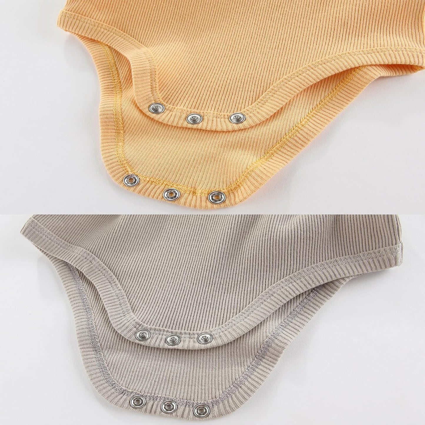 Newborn Baby Boy Girl Short Sleeve Bodysuits Cotton One-Piece Baby Clothes 6-Pack