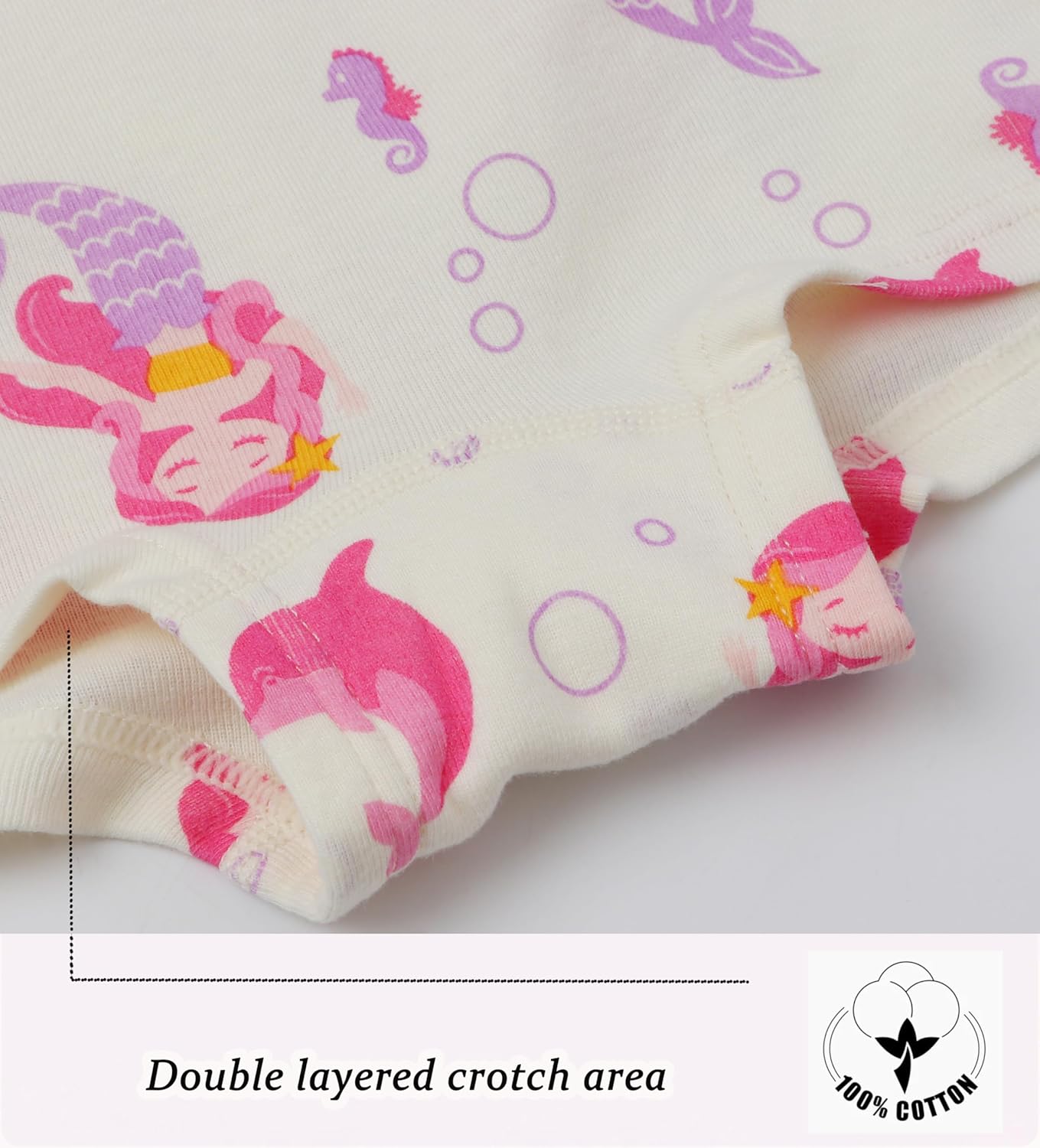 Boboking Soft Cotton Underwear Toddler Girls'Briefs Soft Undies