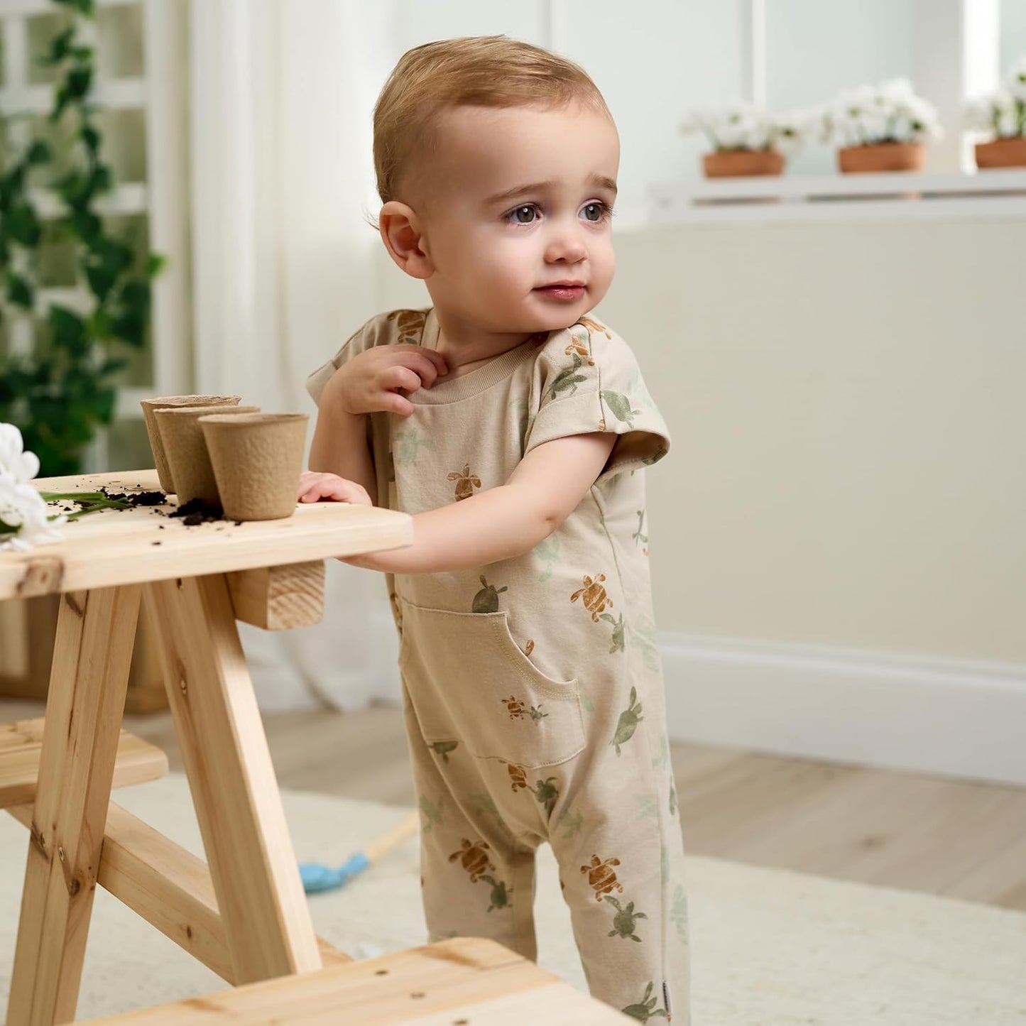 Gerber baby-boys Short Leg and Long Leg Romper Set