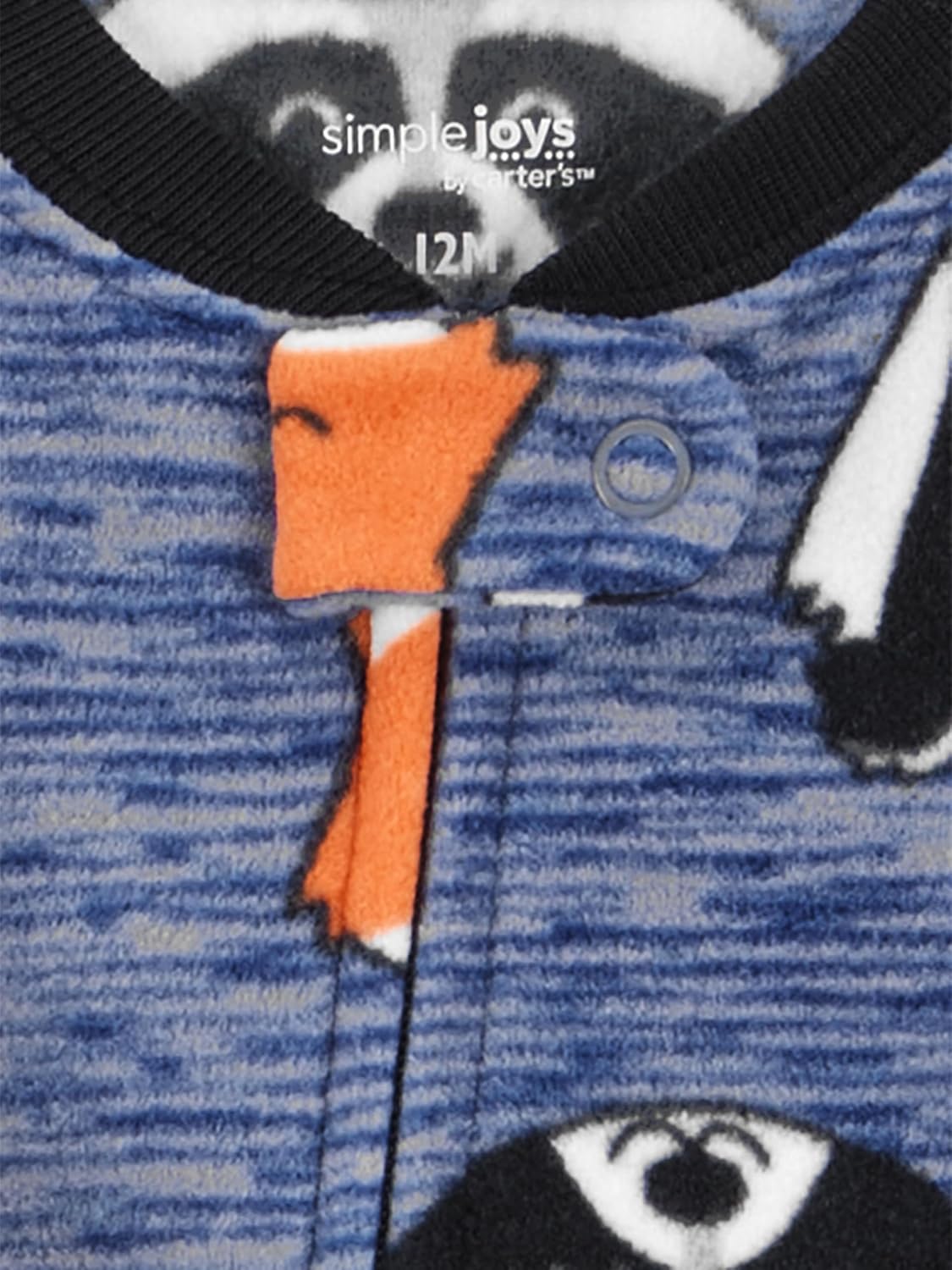 Simple Joys by Carter's Toddlers and Baby Boys' Loose-Fit Flame Resistant Fleece Footed Pajamas, Pack of 3