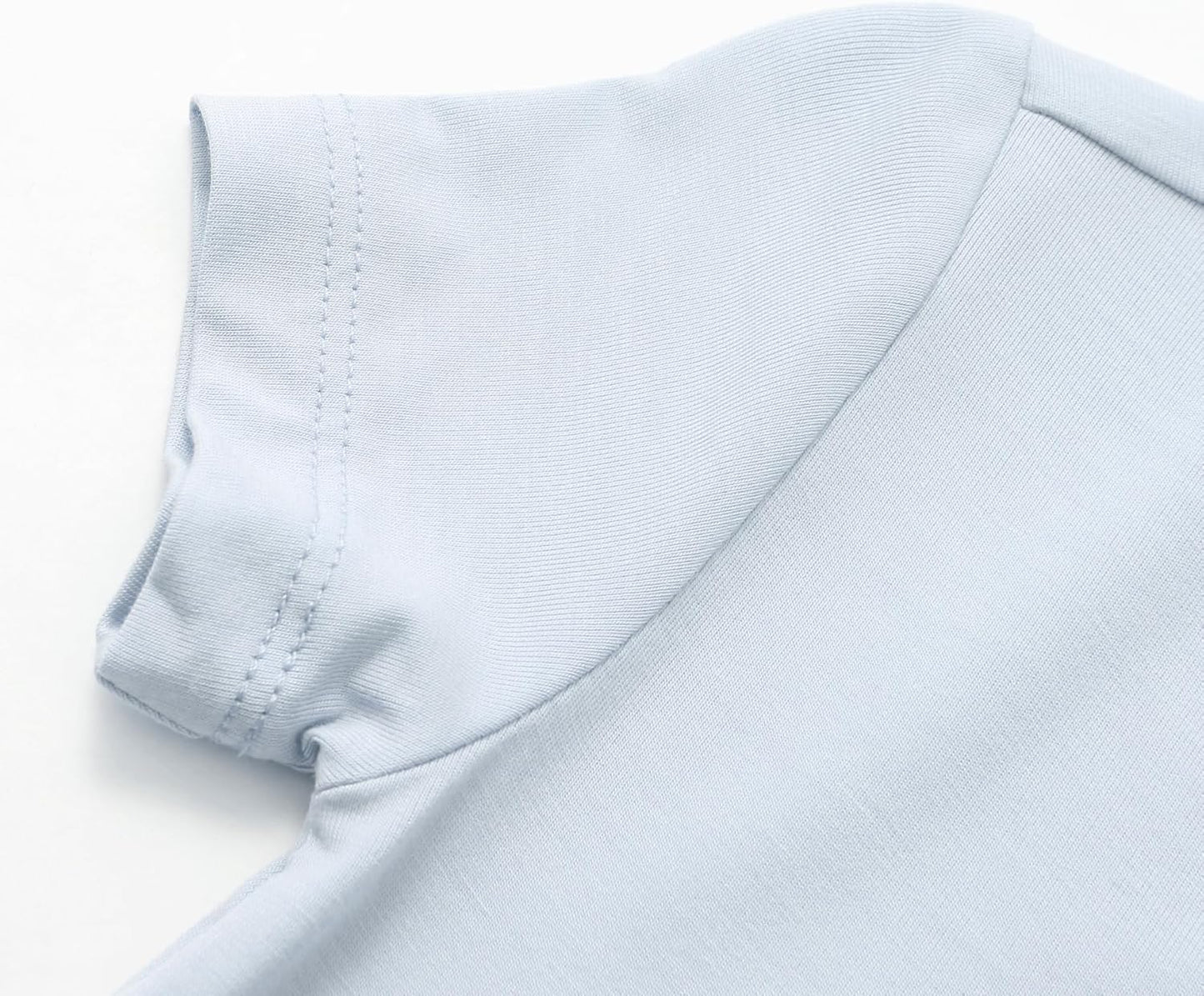 JunNeng Baby Boy Girl 2 Pack Rayon of Bamboo Summer Sleeper Infant Soft Short Sleeve Zipper Footless One-piece Romper