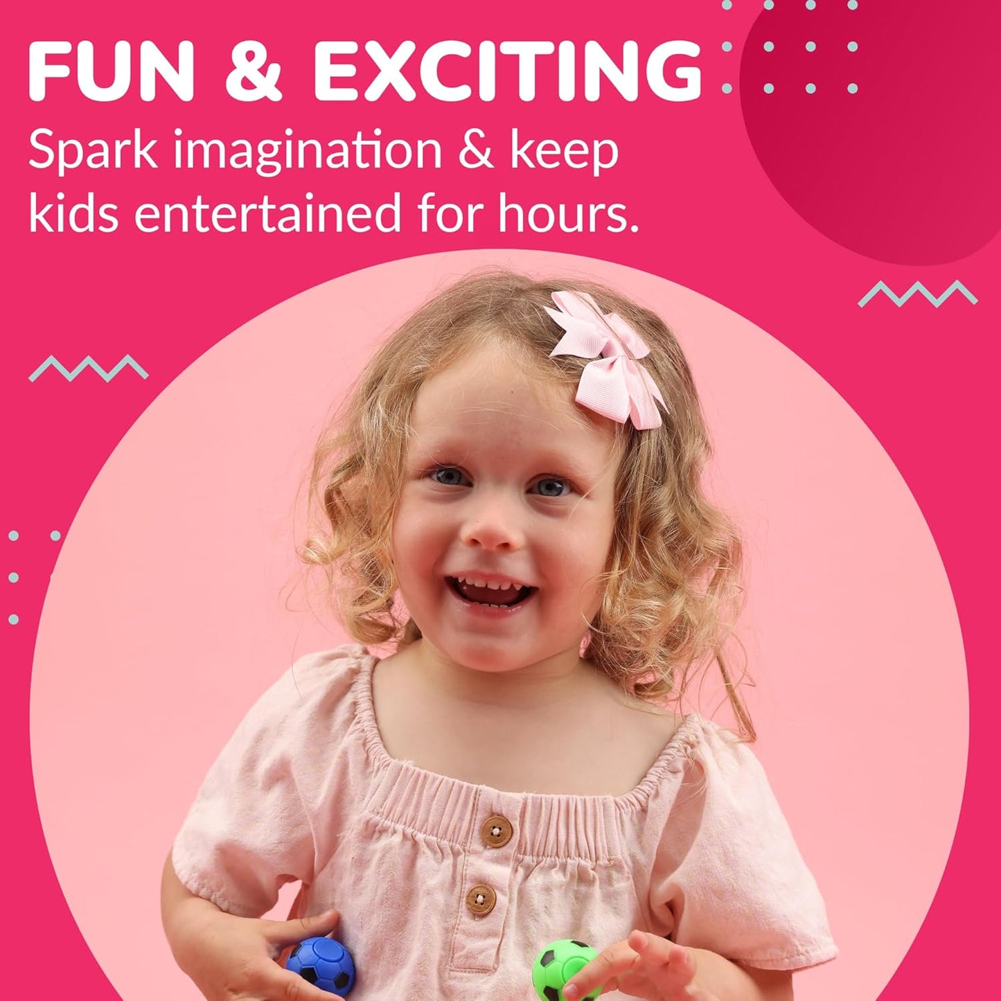 Fidget Spinners 2 Inch Fidget Spinner Balls 12 Pcs Fidget Spinner Pack - Pink Soccer Fidget Spinners for Kids Ball Spinner Fidget Toy - Hand Spinner for Kids Toy Gifts for Kids Easter Basket Stuffers