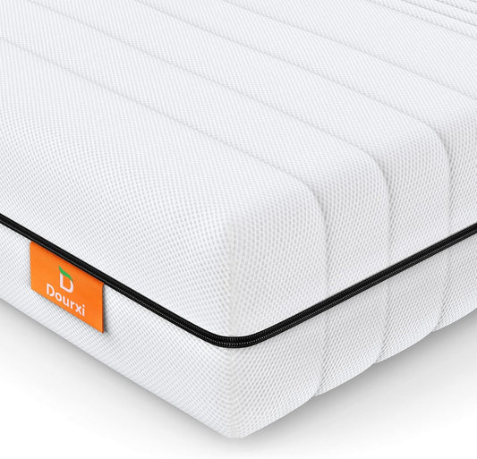 Crib Mattress, Breathe Through Baby Dual-Sided Comfort Memory Foam Toddler Mattress with Washable 3-D Mesh Cover, Fits Standard Full Size Crib and Toddler Bed, 52x27.5x6 inch