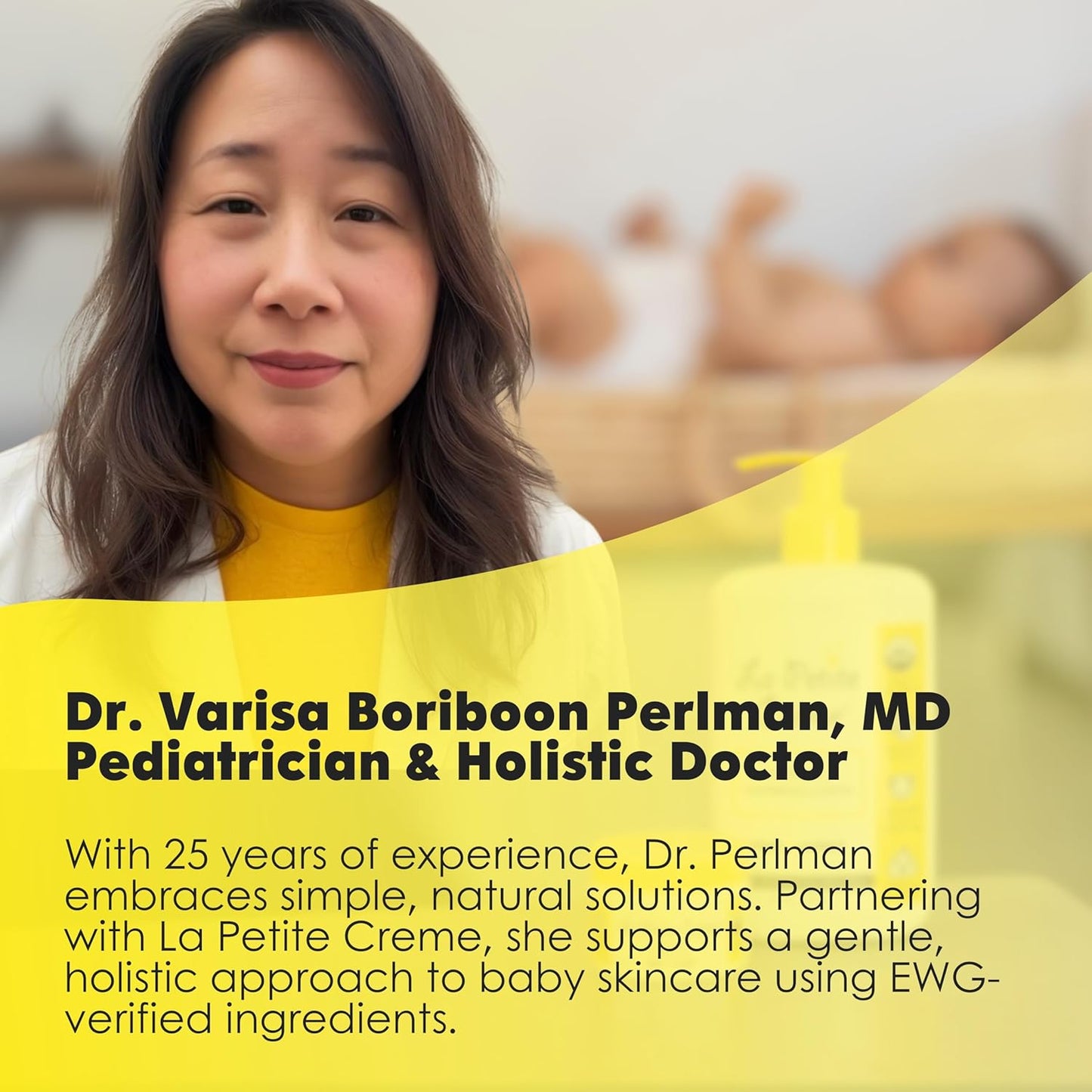 La Petite Creme French Premium Liniment Baby Lotion - Diaper Cream Alternative to Wet Wipes - Gentle Moisturizer & Skin Cleanser, USDA Certified Organic Ingredients - Newborn Essentials (8 oz)