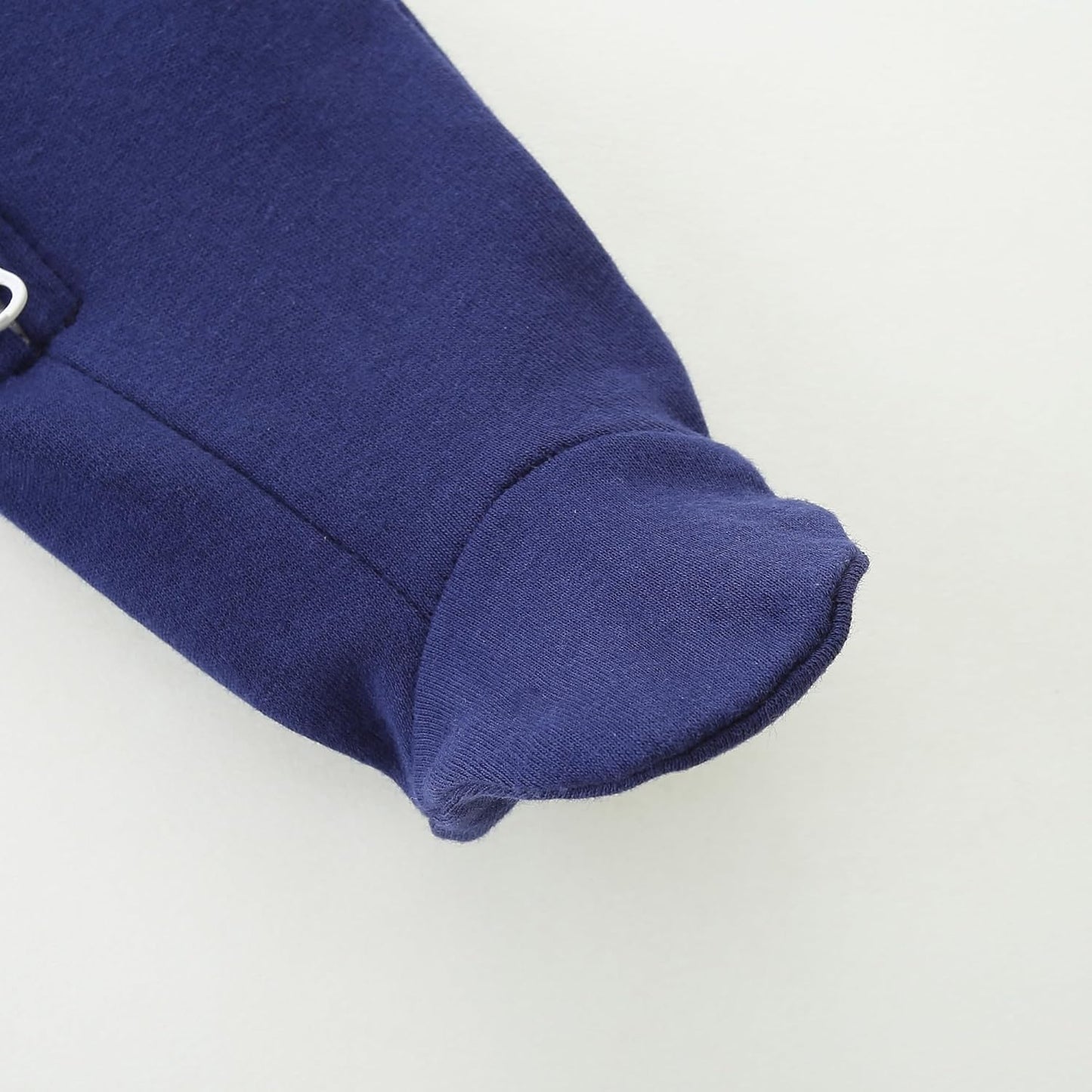 Baby Romper 100% Organic Cotton Pajamas One Piece Long Sleeve Zipper Footie Onesie for 0~12M Baby