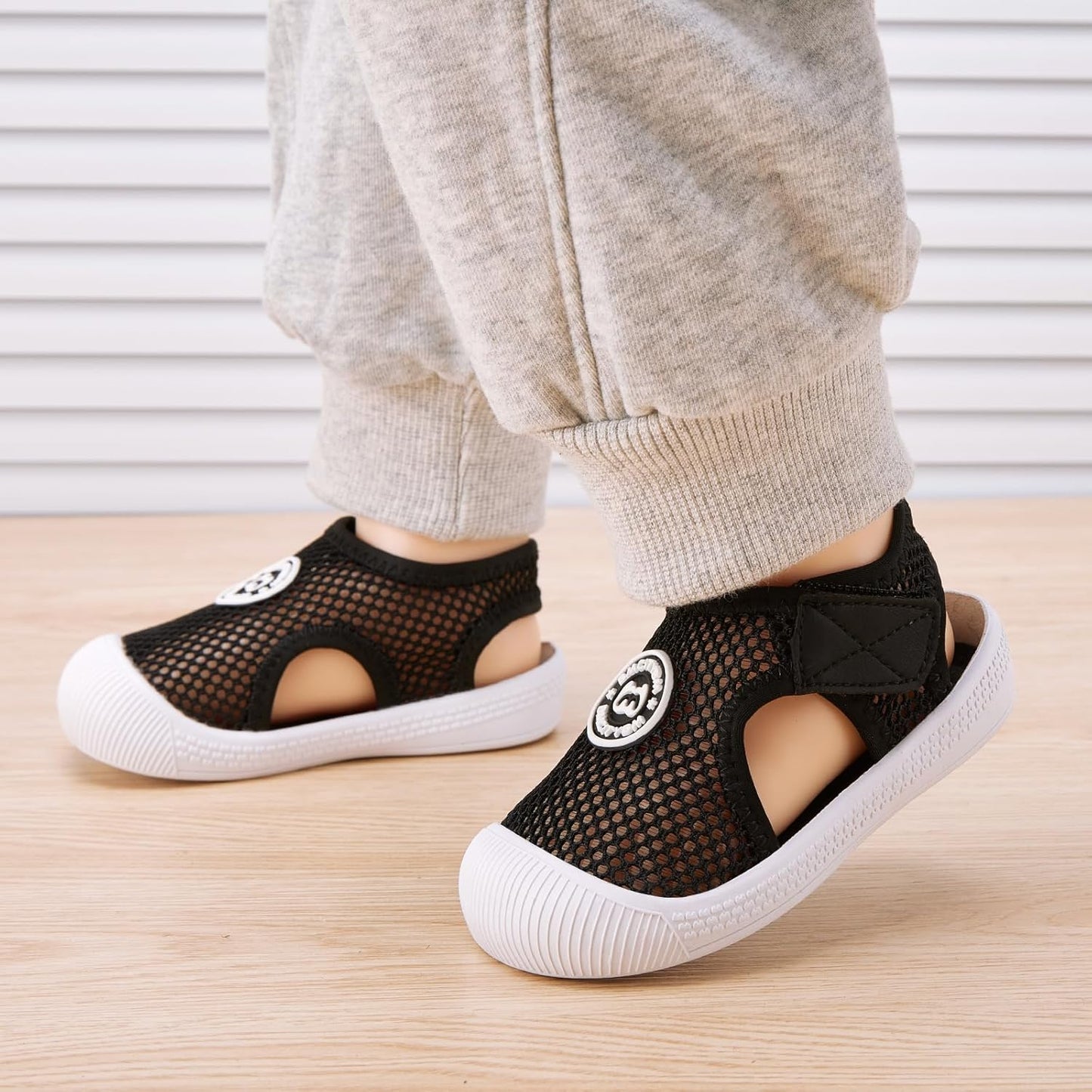 BMCiTYBM Baby Boy Girl Closed Toe Summer Sandals Lightweight Shoes Infant Non-Slip First Walking Sneakers 6 9 12 18 24 Months