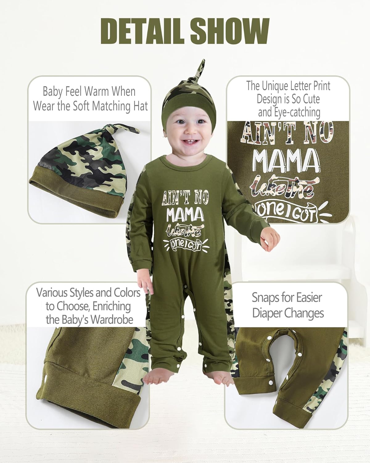 NZRVAWS Baby Boy Clothes Preemie Infant Boy Bear Outfits Jumpsuit Bodysuit Letter Print Romper