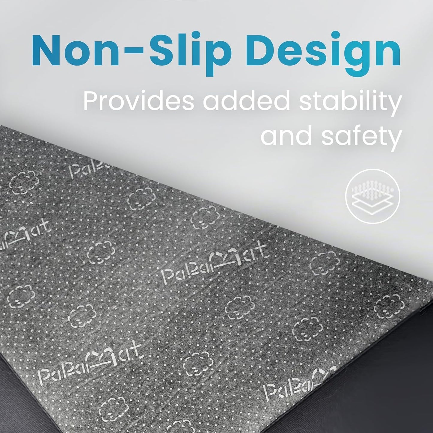 Baby Play Mat for Kids Room,Extra Thick Elasti-Foam Anti-Fall Cushion Mat for Babies,Toddlers,Infants,Water-Repellent&Non-Slip Bedroom Bedside Rugs(Light Green)