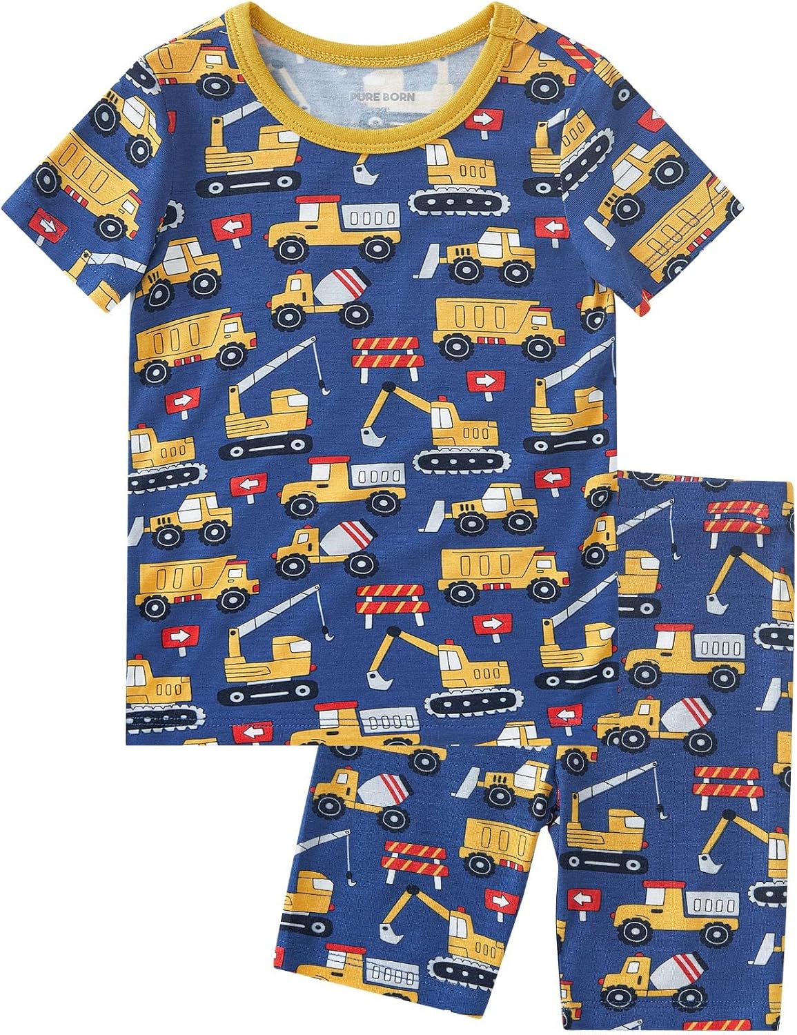 pureborn Baby Toddler Kids Viscose from Bamboo Pajamas Set Pjs 2pcs 18M-8Y