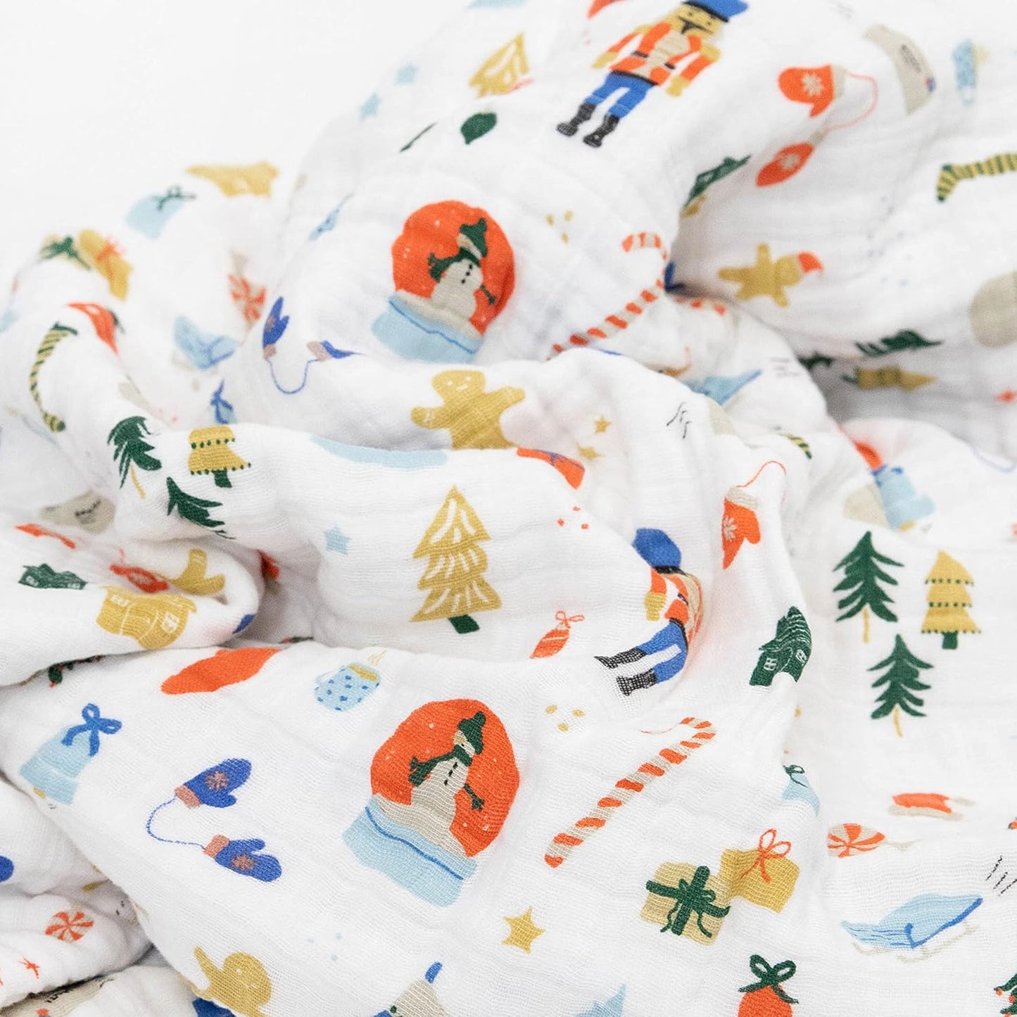 Little Unicorn Premium Quilted Throw | Super Soft, Multi-Layered Muslin XL Blanket| Great for Kids & Families (Christmas Time)