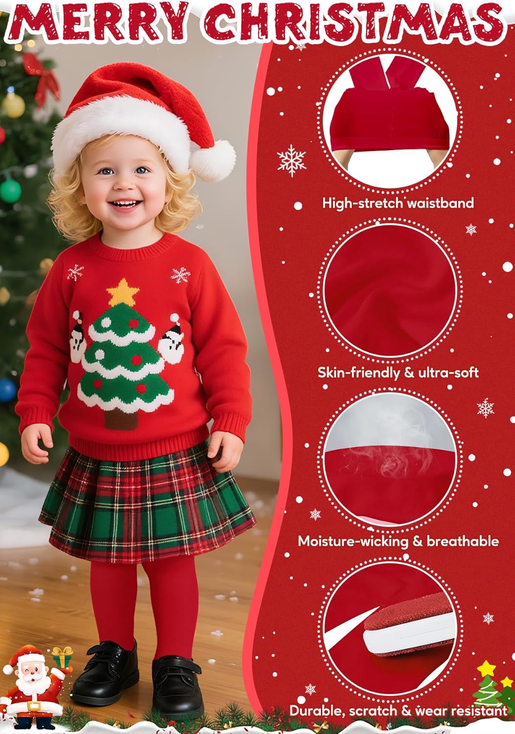 Ultra Soft Toddler Ballet Tights for Girls - Footed Dance Tights Colorful Baby Girls Leggings for Daily Party Halloween 1-6T