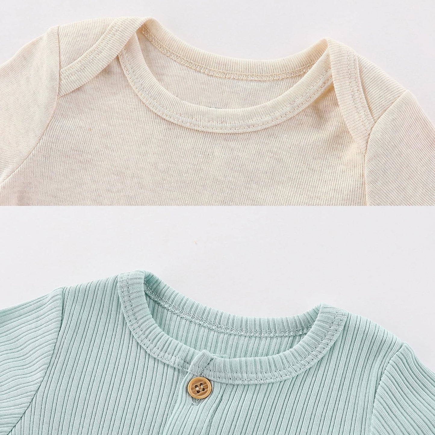 Kiddiezoom Newborn Baby Layette Set 10-Piece with Bodysuits and Pants Set for Unisex Baby Gift Sets