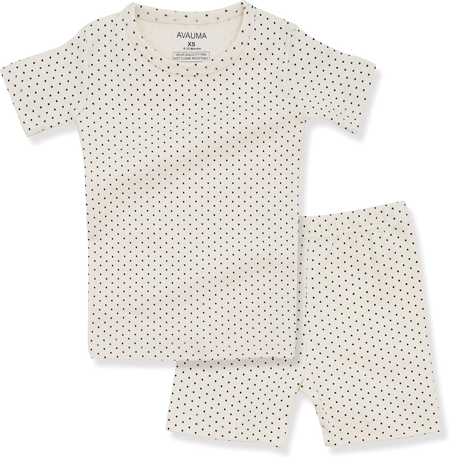 AVAUMA Baby Boys Girls Pajama Set 6M-7T Kids Cute Toddler Snug fit Pattern Design Pjs Cotton Sleepwear