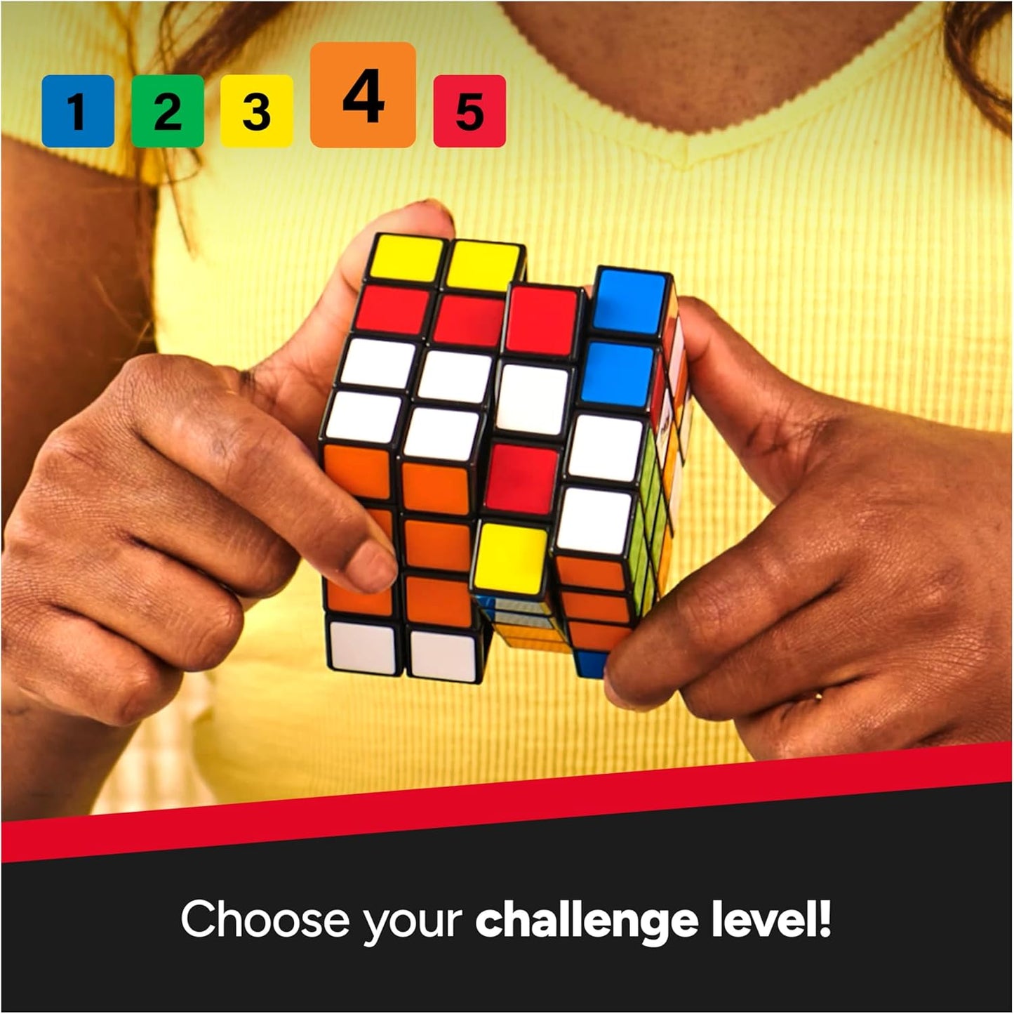 Rubik’s Master, The Official 4x4 Cube Classic Color-Matching Problem-Solving Brain Teaser Puzzle 1-Player Game Toy for Adults & Kids Ages 8+