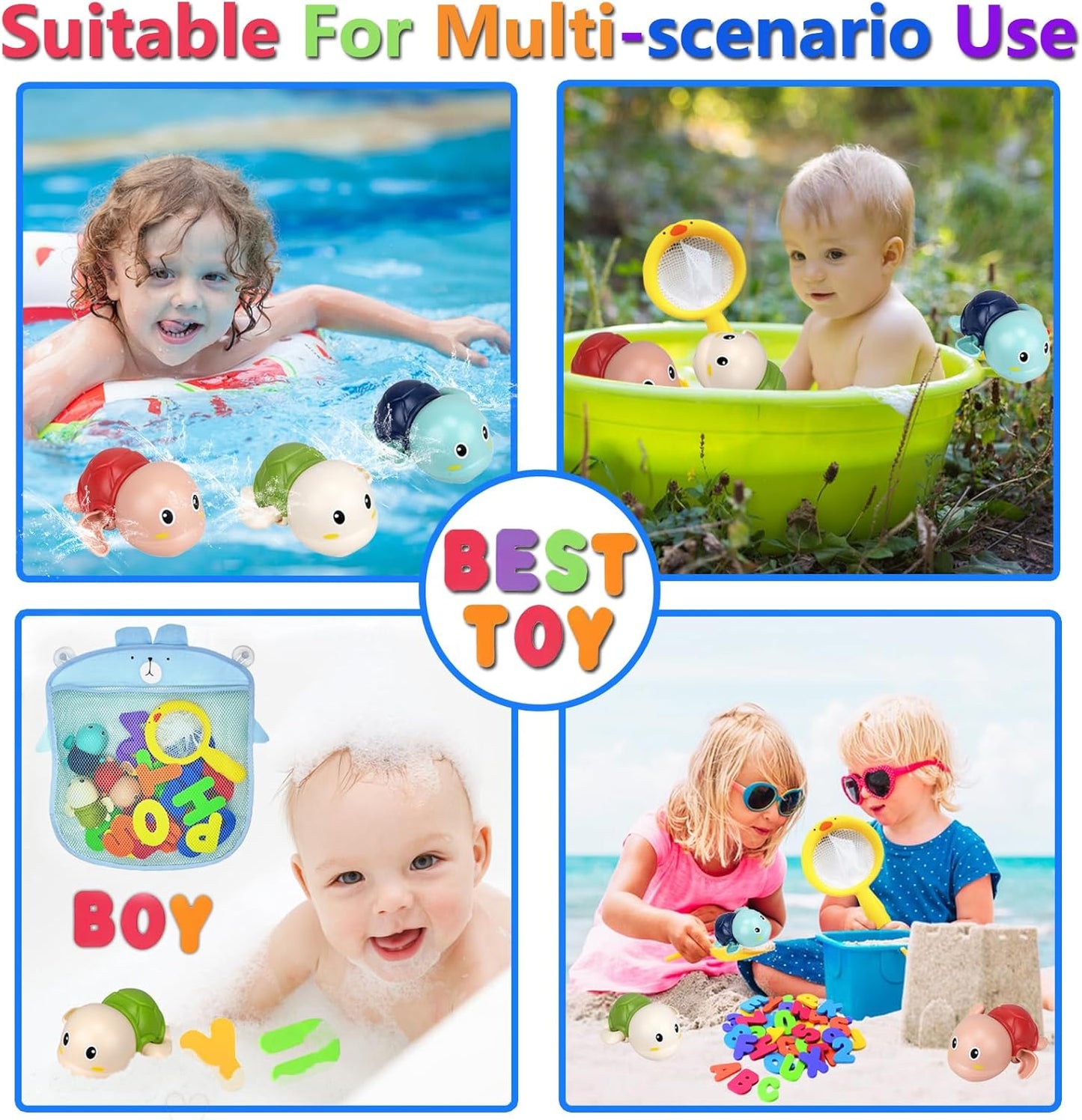 Bath Toys Kids Age 1-3 - Foam Bath Letters And Numbers Abc Alphabet Learning Toys Bathtub Toys Toddlers 2-4 Water Pool Shower Tub Toy Babies Infant 6-9-12-18-24 Months Gifts For 1-6 Year Old Boy Girl