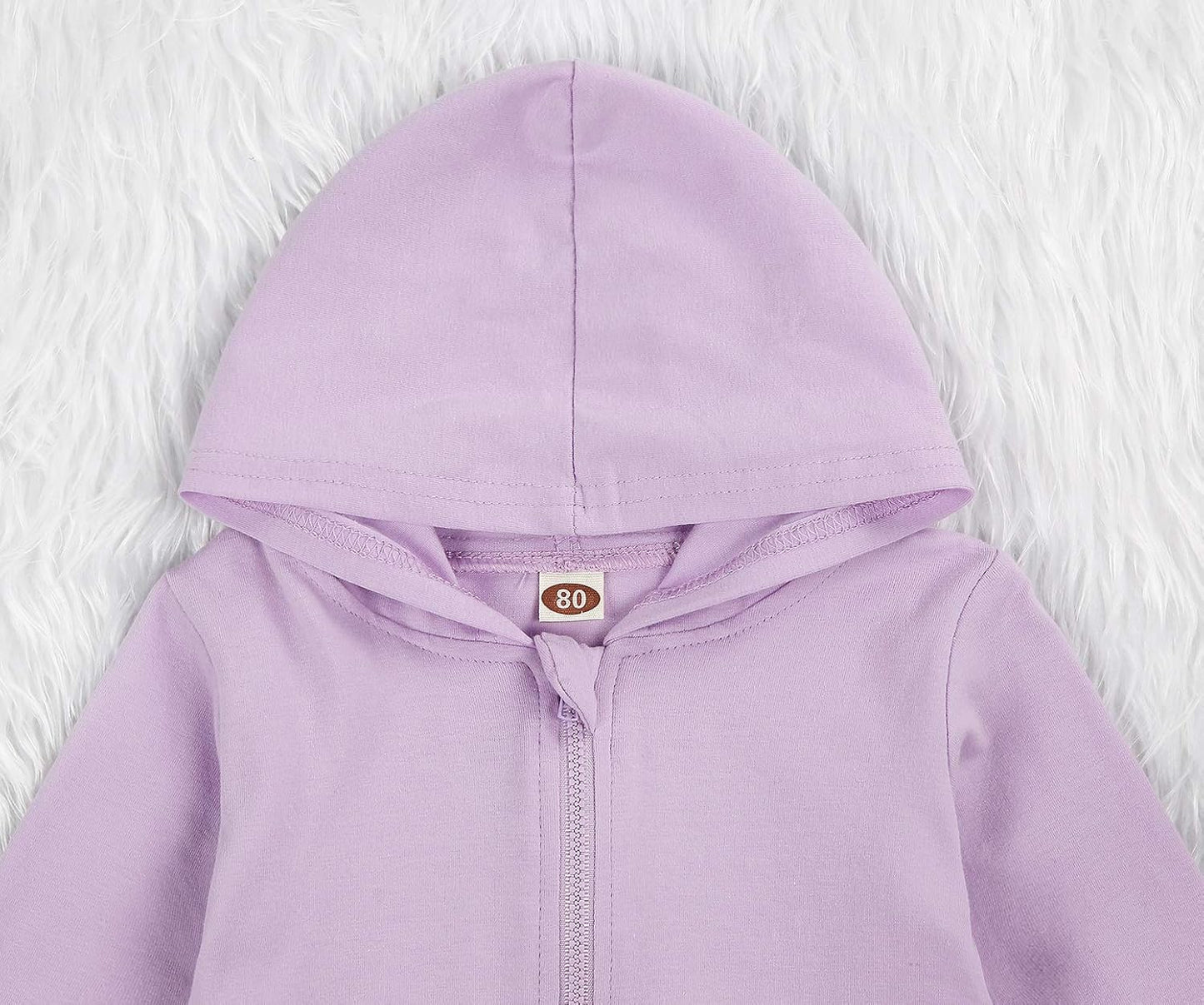 Imcute Baby Zip Up Hoodie, Unisex inflant Toddler Long Sleeve Sweatshirts Lightweight Jacket Hooded Coats Fall Winter Outfits