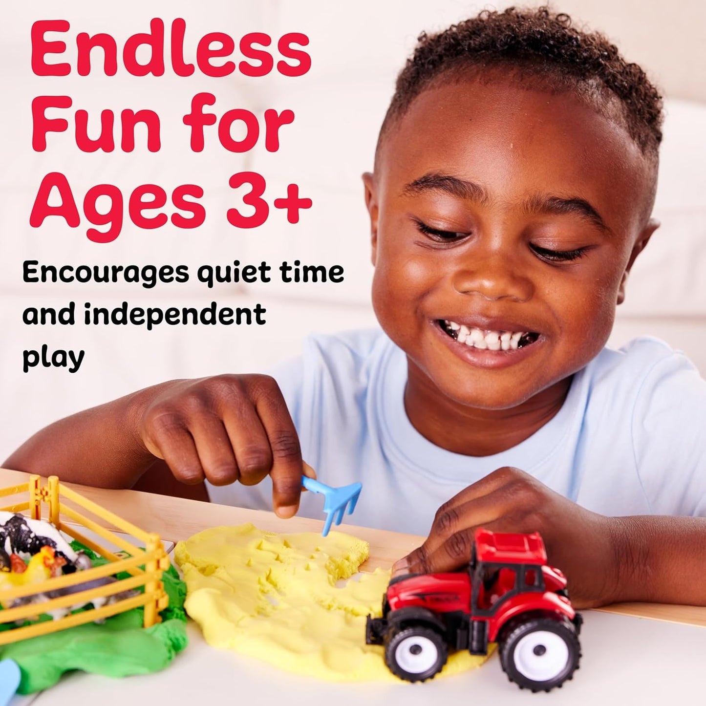 Creativity for Kids Sensory Pack: Farm, Sensory Toys for Toddlers 3-4+, Pretend Play Farm Animals Toys for Kids, Toddler Travel Toys and Activities