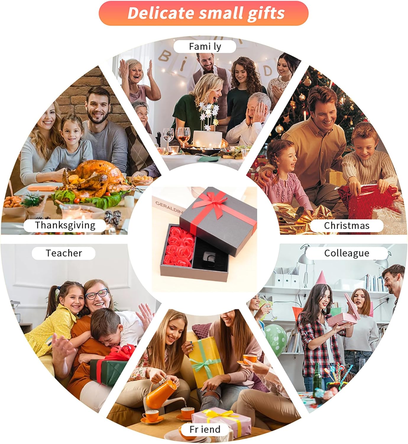 Desk-Fidget-Toys Spinner-Cube: Cool-Gadgets Metal Kinetic-Desk-Toys Office EDC-Toy with Silicone Base, ADHD Tools Cool-Stuff Thing Stress Relief Toy Gift for Kids Children Teens Adults Christmas