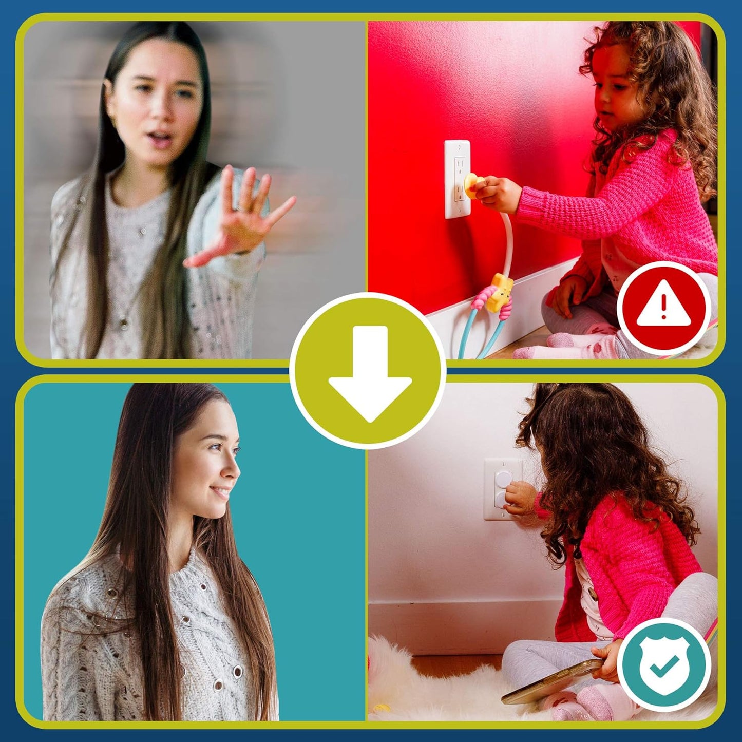 Outlet Covers Baby Proofing (32 Pack) By Wappa Baby | Safe & Secure Electric Plug Protectors | Sturdy Childproof Socket Covers For Home & Office | Easy Installation | Protect Toddlers & Babies | White