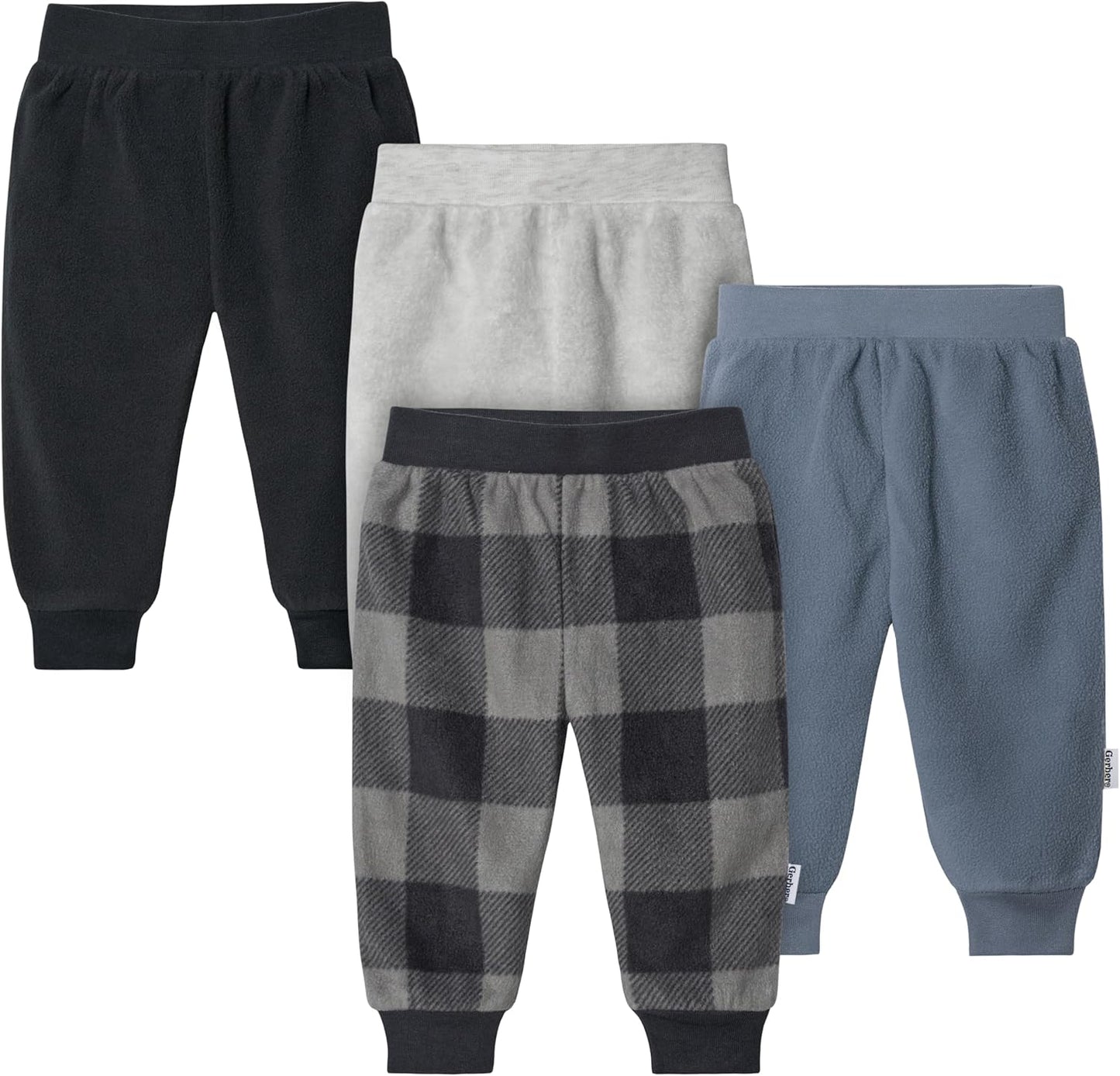 Gerber Baby Boys' 4-Pack Microfleece Pants