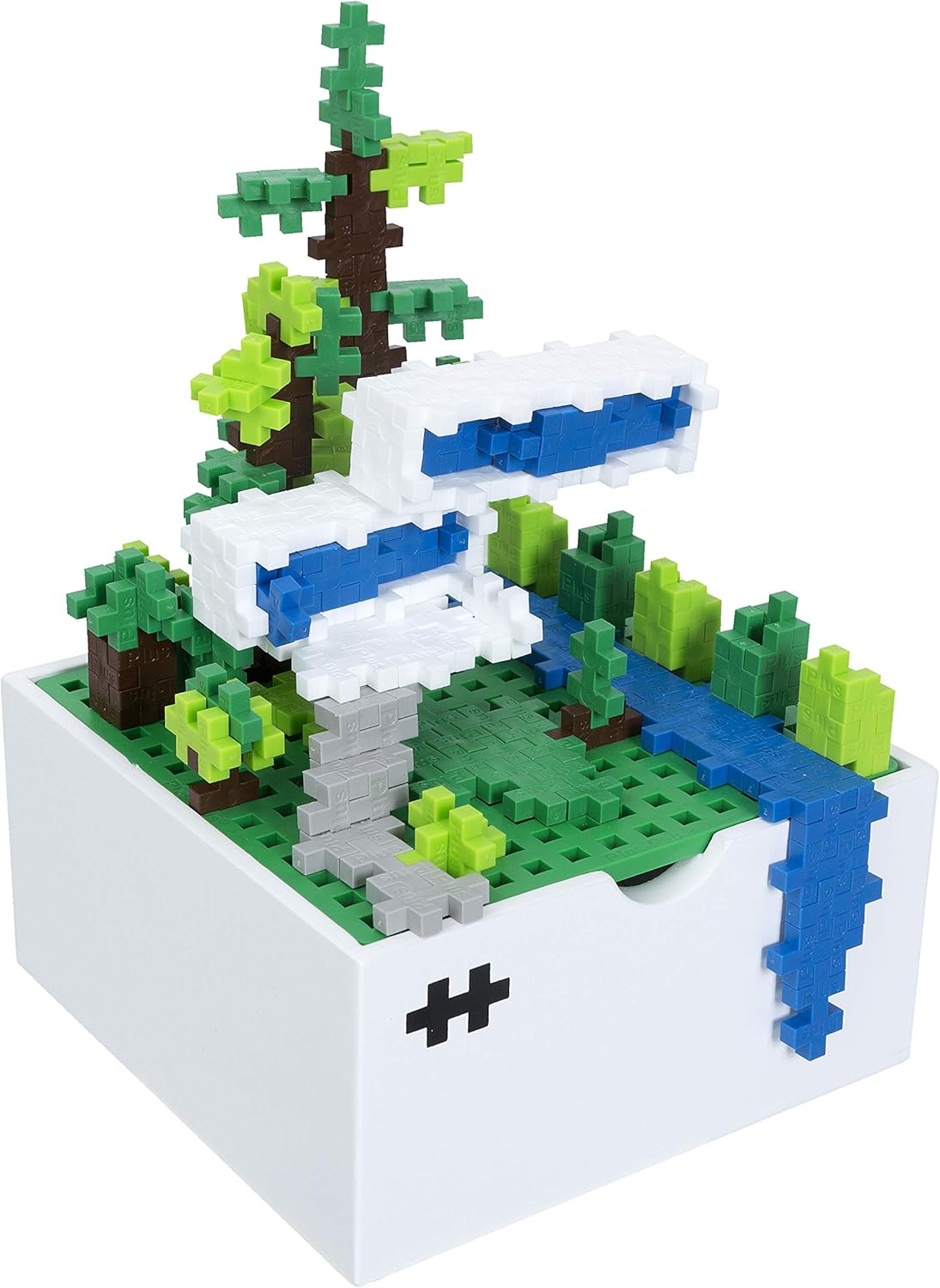 PLUS PLUS - BOKS Windmill - 220 Pieces - Construction Building Office Desk Fidget Toy, Interlocking Mini Puzzle Blocks