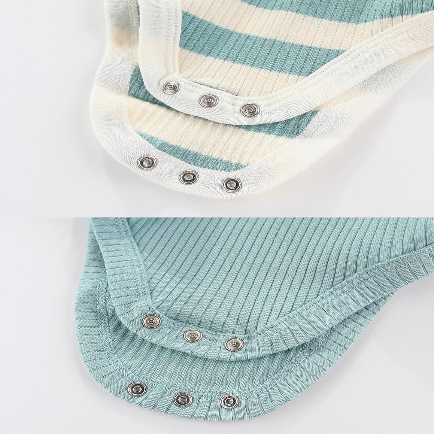 Newborn Baby Boy Girl Short Sleeve Bodysuits Cotton One-Piece Baby Clothes 6-Pack