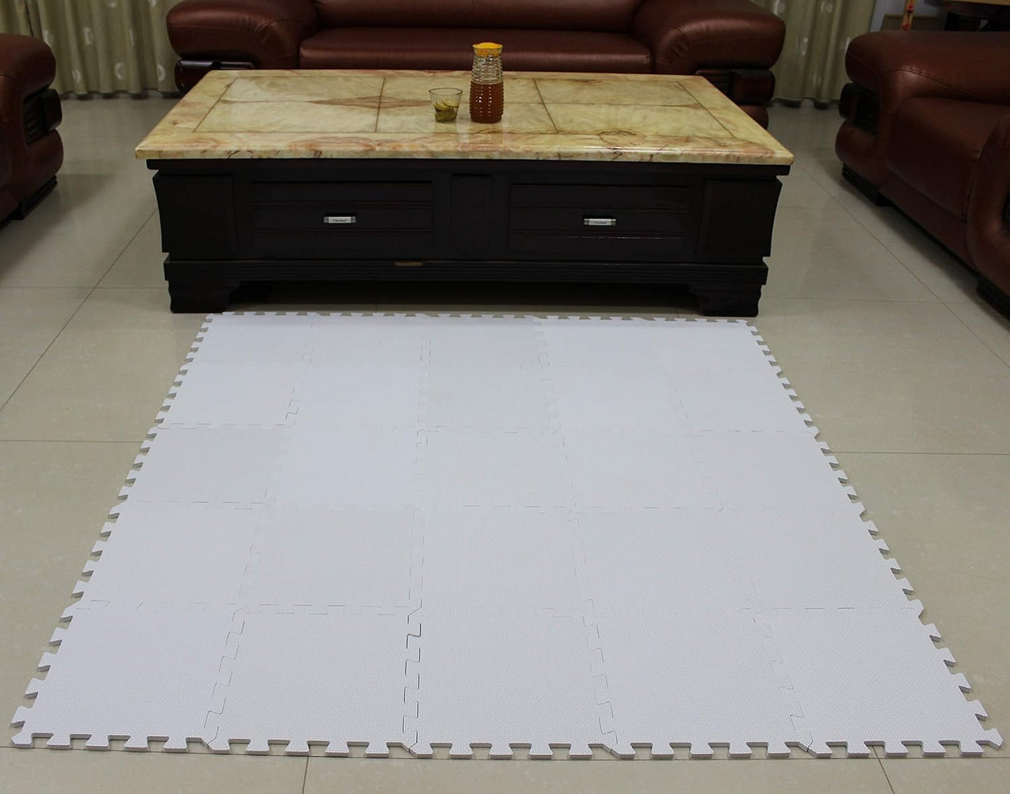 MQIAOHAM® 25 Pieces Puzzle Play Mats, Soft Baby Play Mat, Kids Interlocking Foam Floor Tiles, Toddlers Carpet Playmats G301025-101