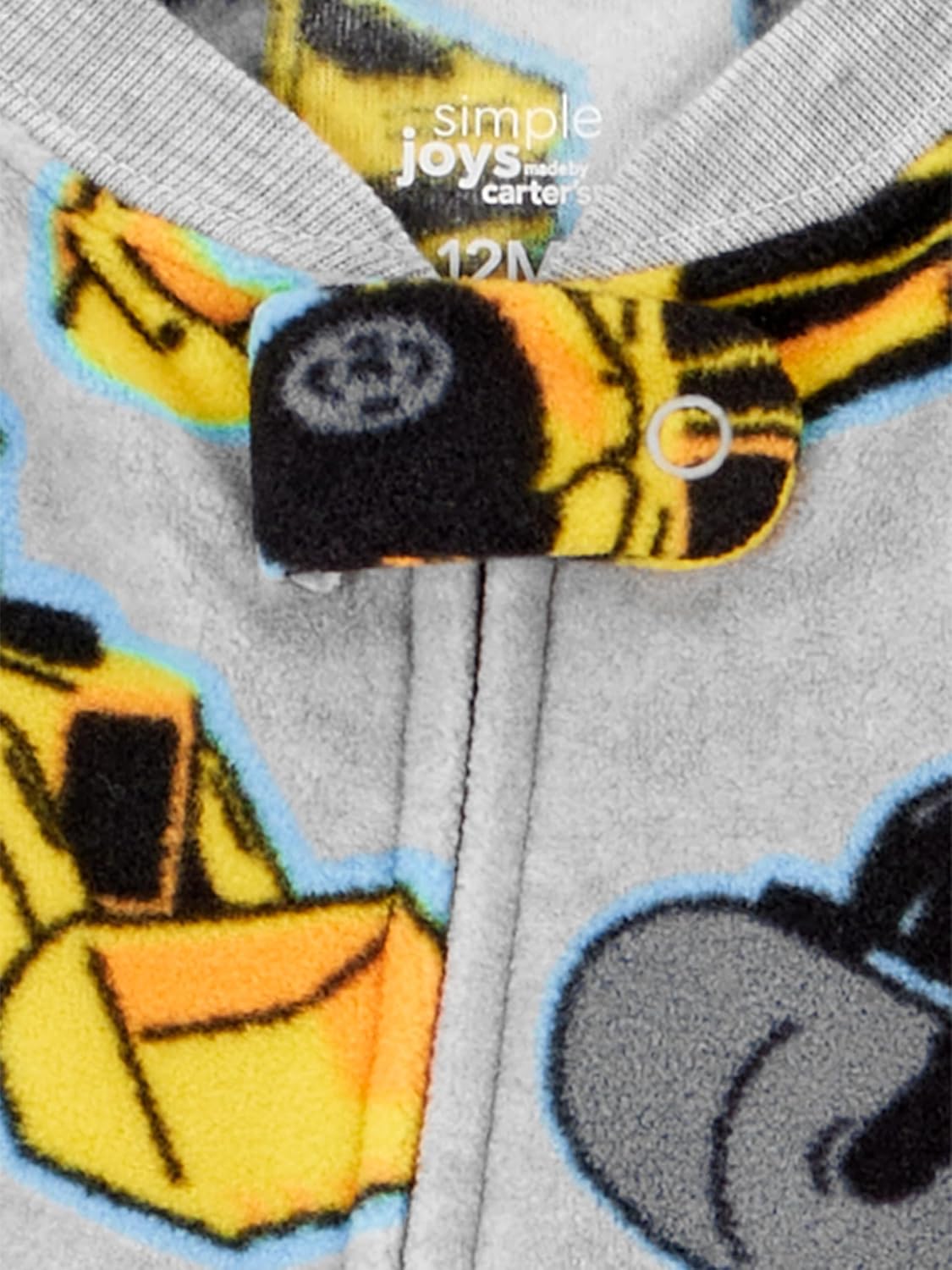 Simple Joys by Carter's Toddlers and Baby Boys' Loose-Fit Flame Resistant Fleece Footed Pajamas, Pack of 3