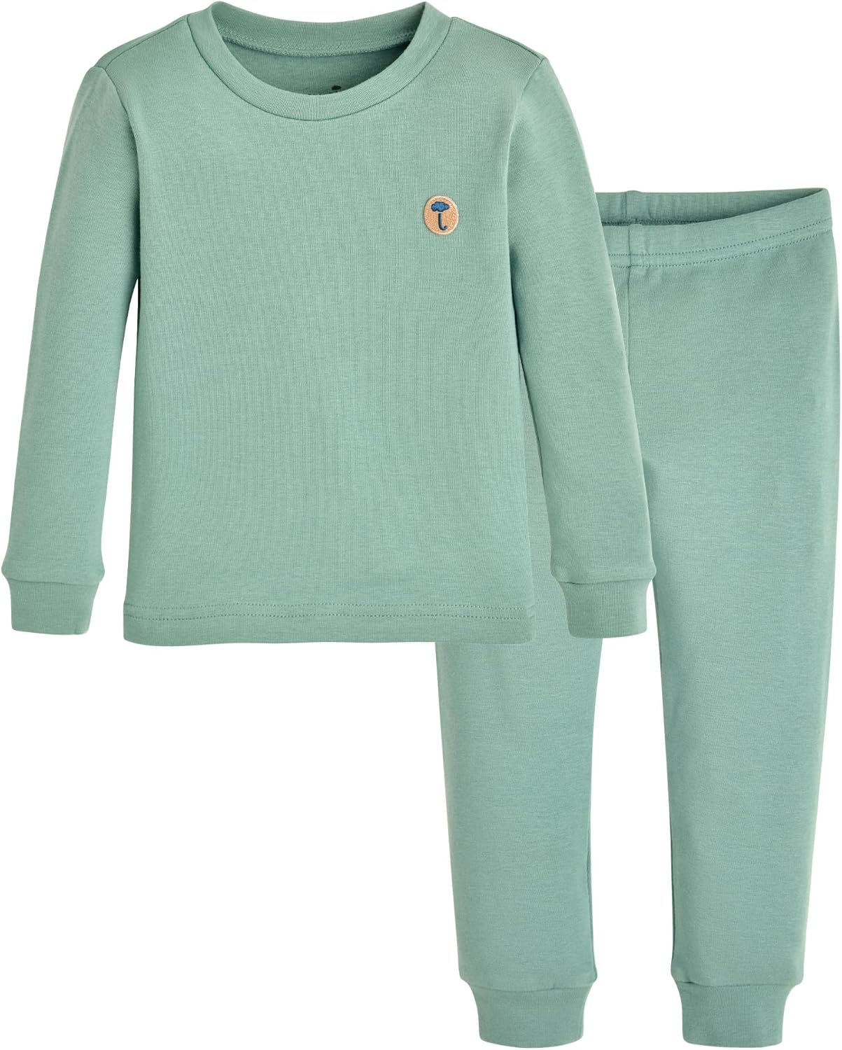 moimoln 6M-8Y Modal Cotton Solid Soft Breathable Baby Toddler Boys Girls Snug fit Pjs Long Sleeve Pajamas Set Sleepwear Daily